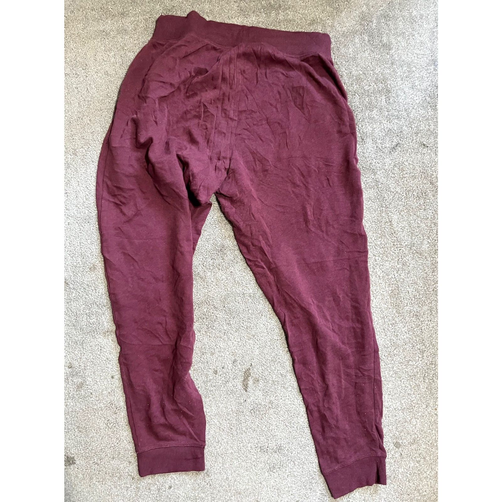 Calvin Klein Calvin Klein Sweatpants; Medium Lounge Maroon Logo Women CK Logo Sleepwear Pants Size 32" / US 10 / IT 46 - 3 Thumbnail