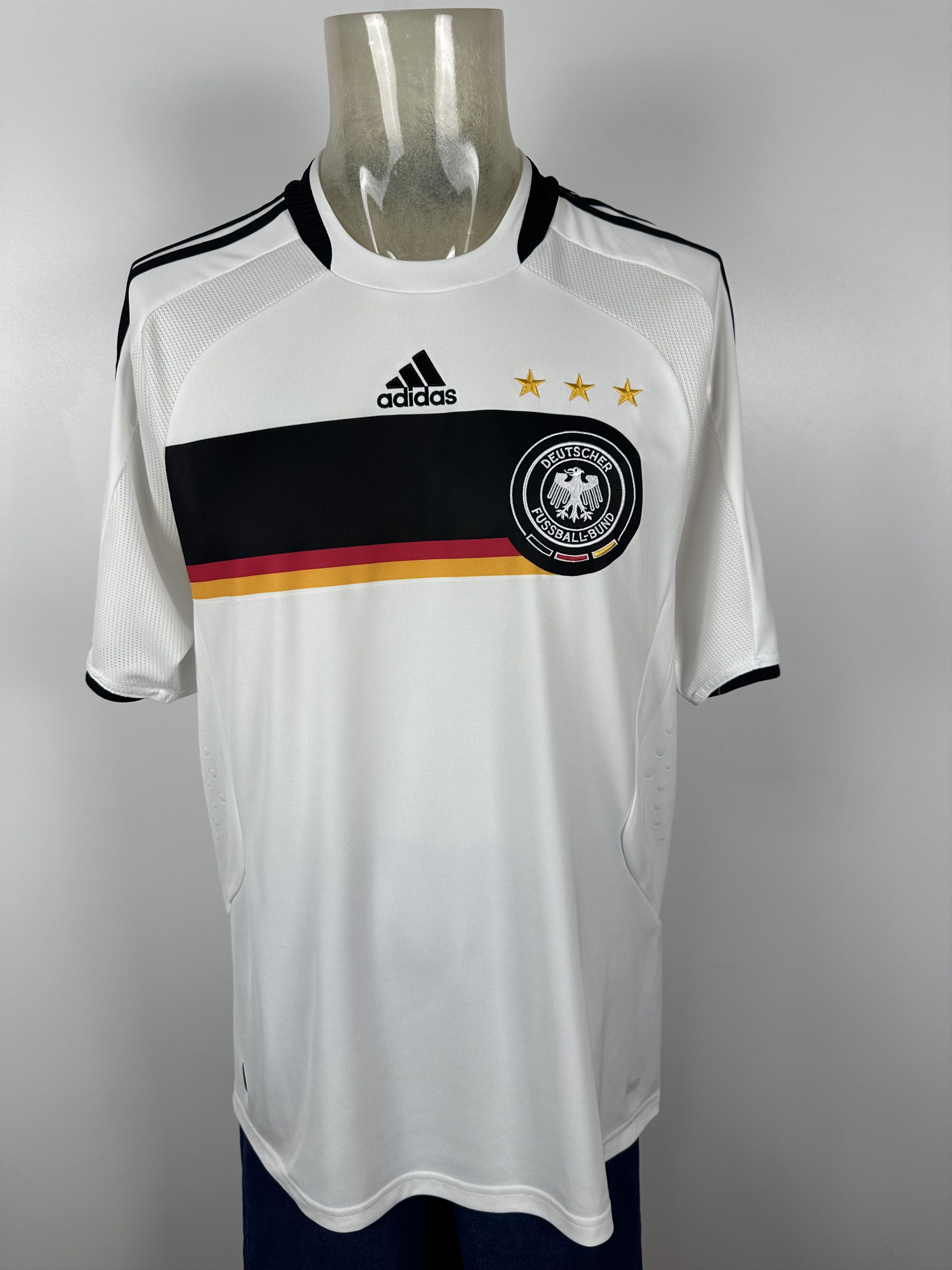 Adidas × Vintage GERMANY 2008 2009 HOME FOOTBALL SHIRT SOCCER JERSEY ADIDAS Size US L / EU 52-54 / 3 - 1 Thumbnail