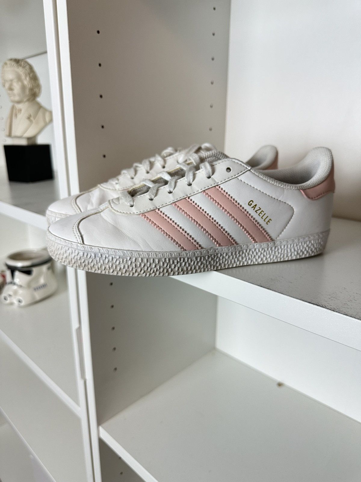 Adidas White baby pink Adidas Gazelle Size US 4.5 / IT 34.5 - 5 Thumbnail