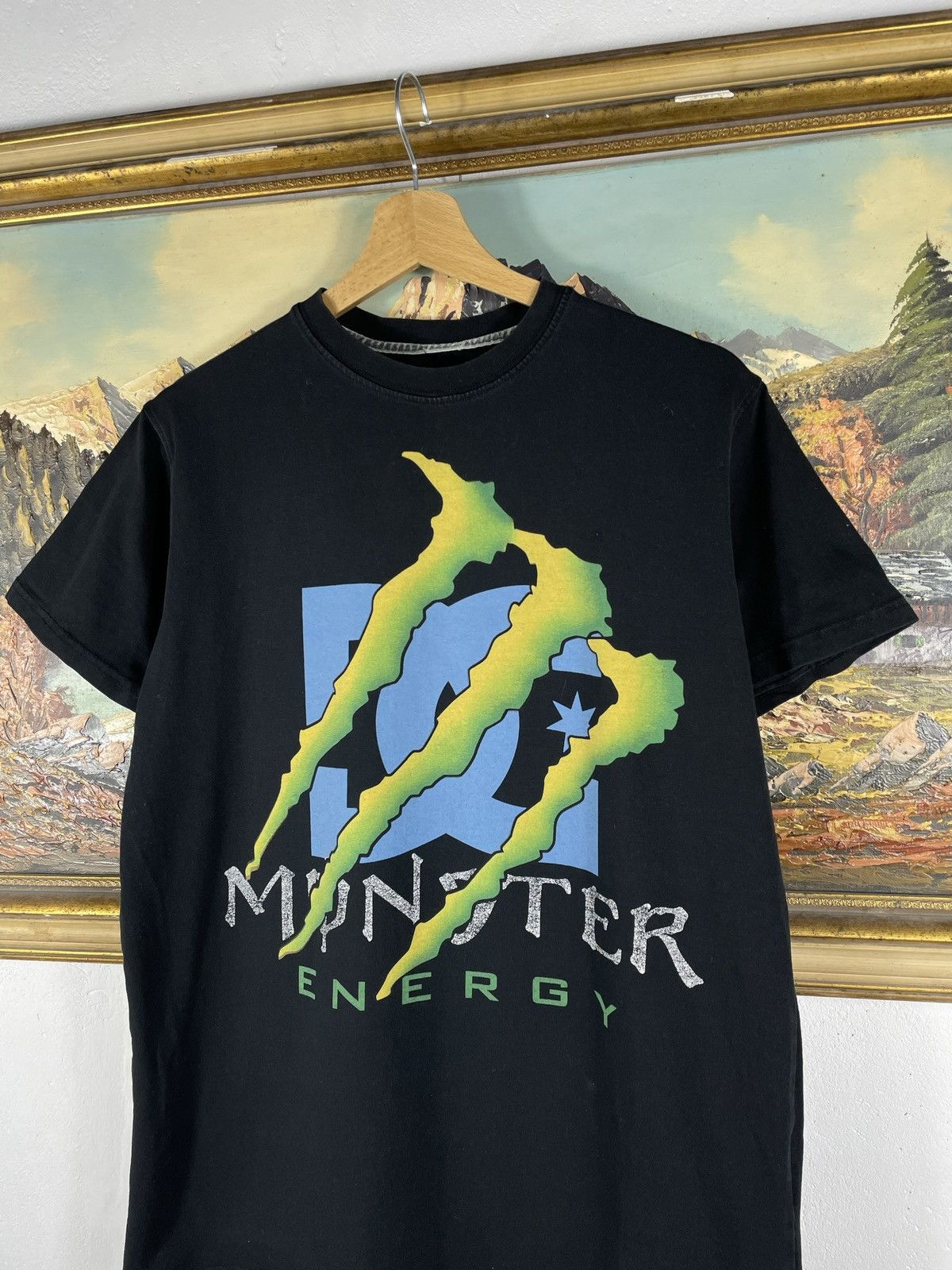Vintage Monster Energy Drink Black Green Blue Retro y2k T-shirt Tee Size US M / EU 48-50 / 2 - 4 Thumbnail