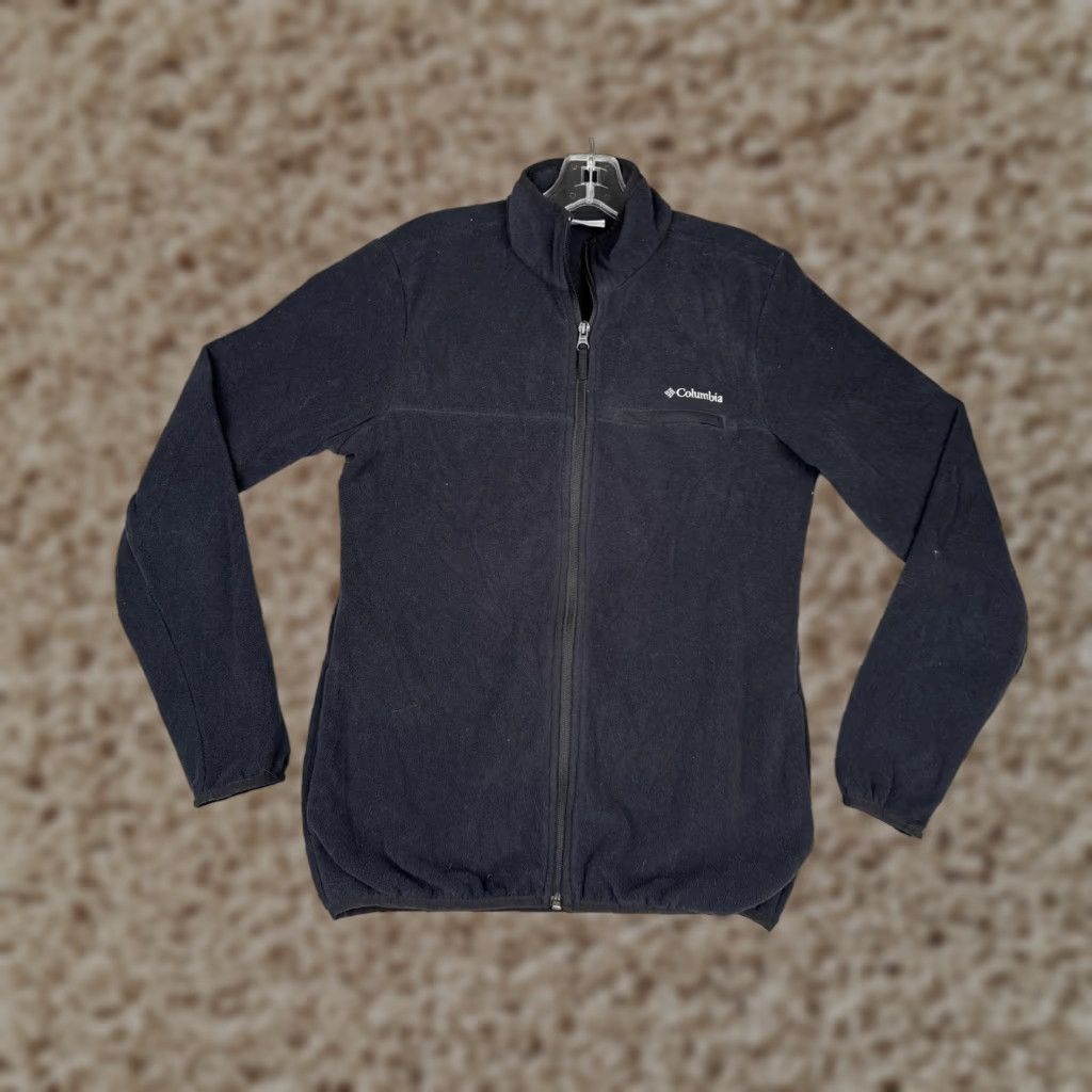 Vintage Columbia Fleece Jacket Womens Small Black Full Zip Lightweight Outdoor Hike Walk jacket Size S / US 4 / IT 40 - 1 Thumbnail