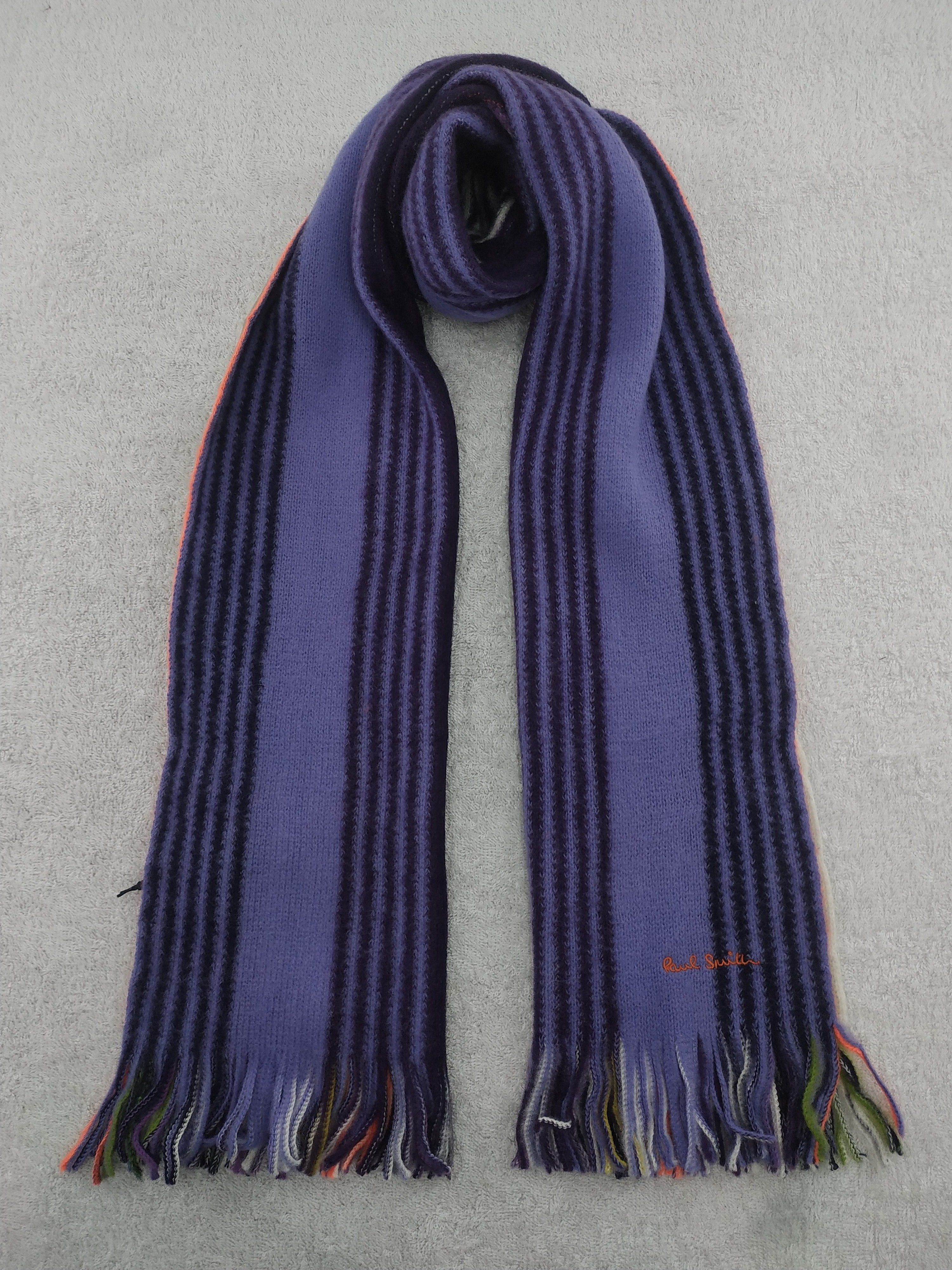 Paul Smith × Vintage Paul Smith Scarf / Muffler / Neckwear - WW818 Size ONE SIZE - 1 Thumbnail