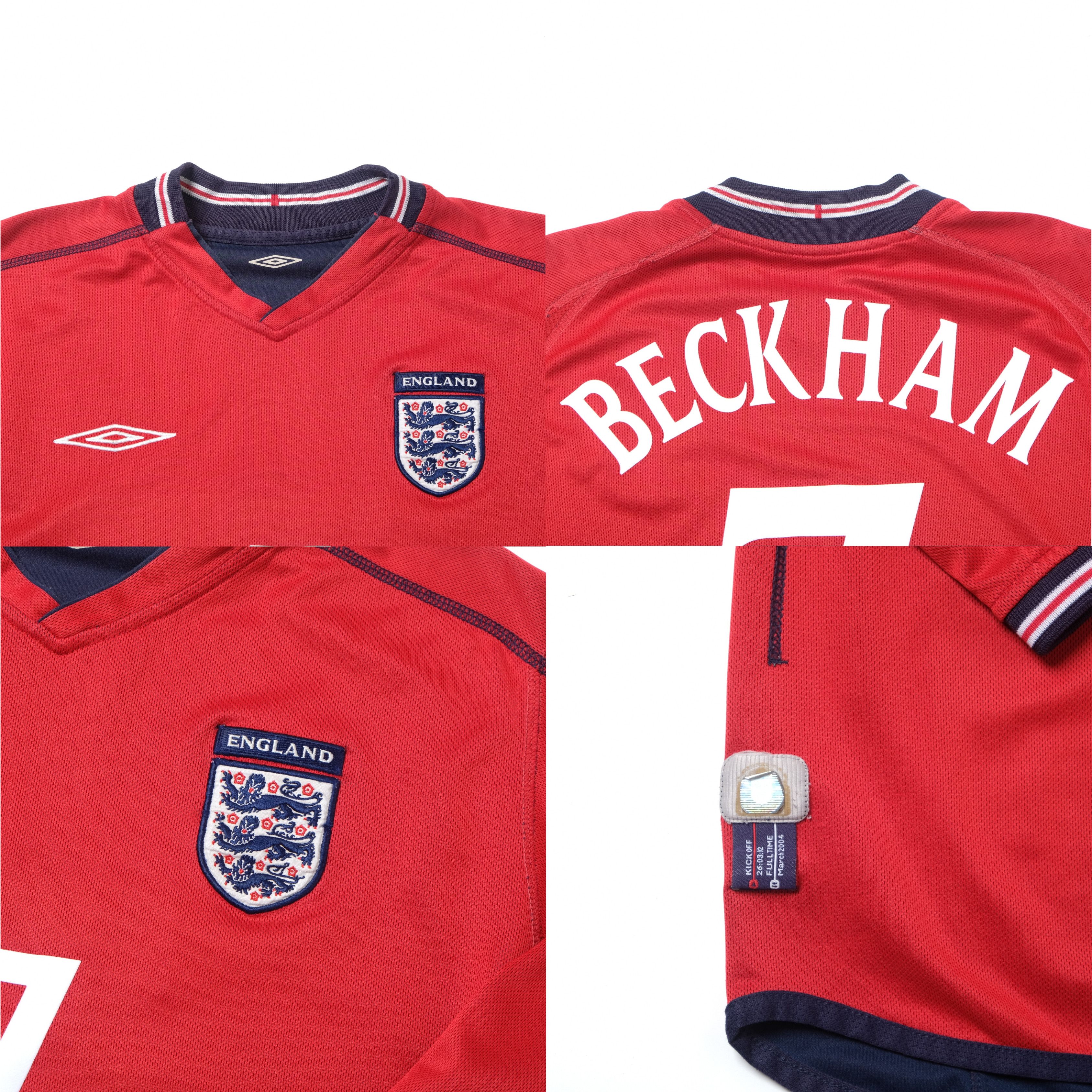 Umbro 2002/04 England Away Shirt Umbro Beckham (M) Size US M / EU 48-50 / 2 - 7 Thumbnail