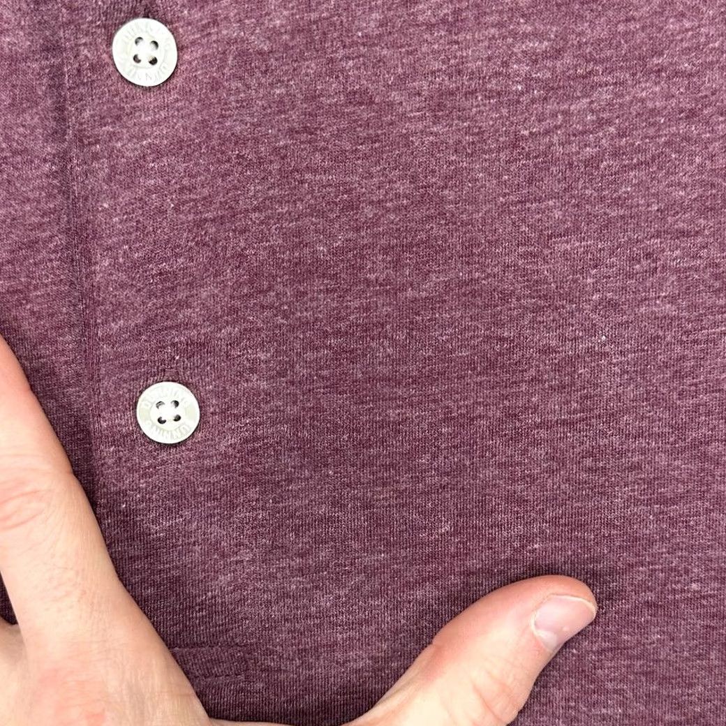 Vintage Dunning Golf Polo Shirt Adult XL Burgundy Solid Short Sleeve Mens Polo Athletic Golfing Rugby Shirt Size US XL / EU 56 / 4 - 7 Thumbnail