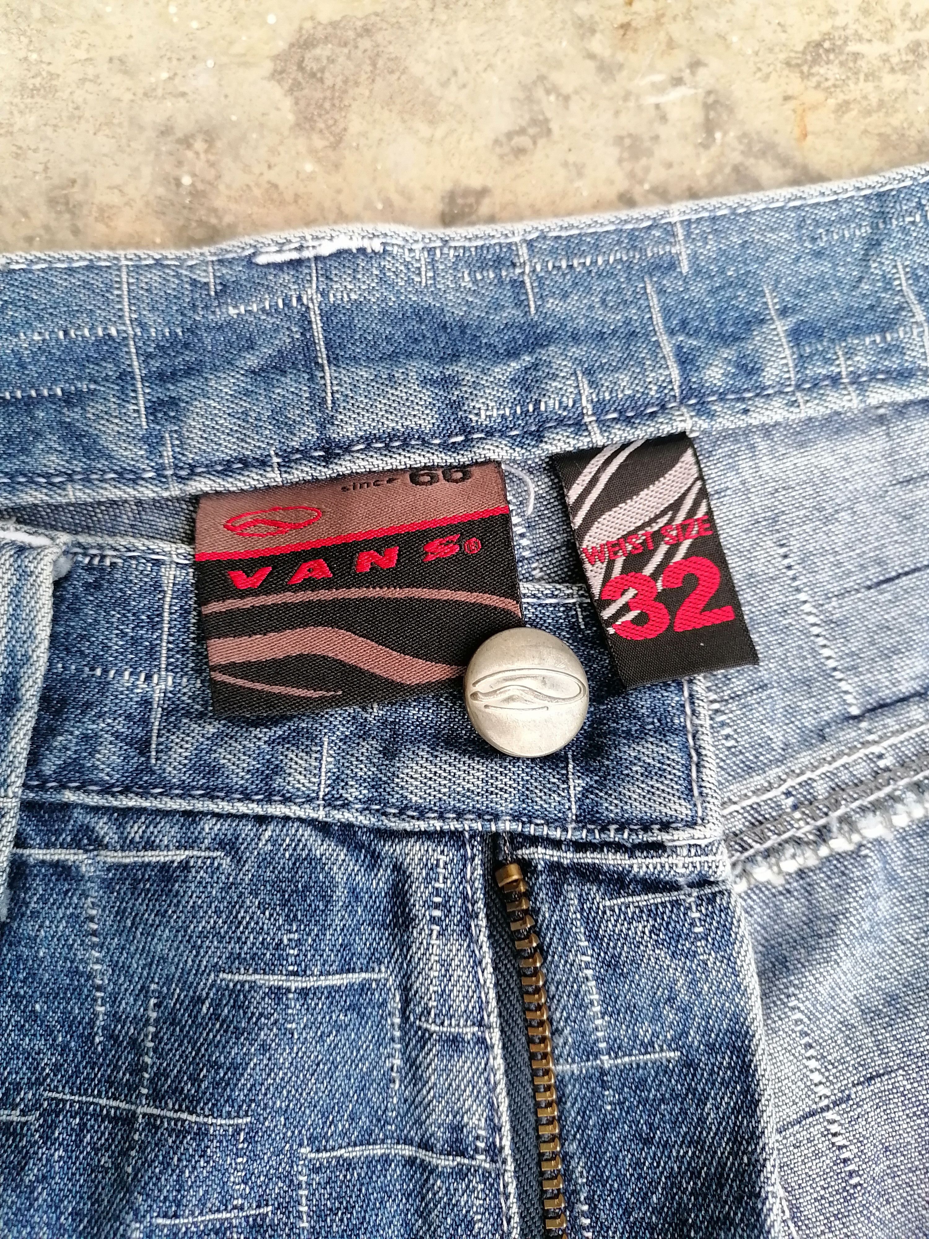 Vintage 90s Vans Denim Baggy Short Pants Size US 32 / EU 48 - 3 Thumbnail