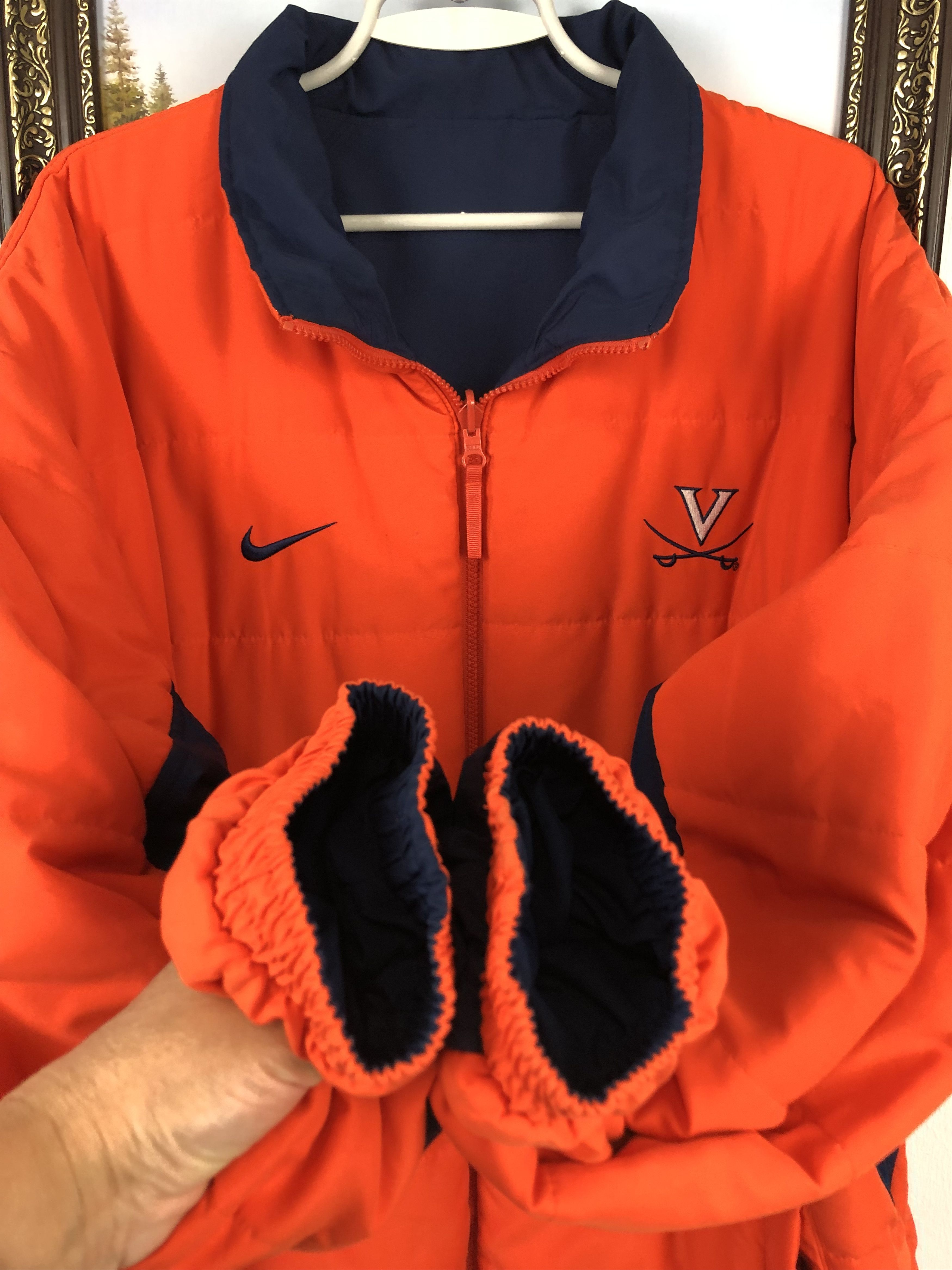 Nike Virginia Cavaliers 90's Jacket Double Sided Rare Hype Size US L / EU 52-54 / 3 - 22 Thumbnail