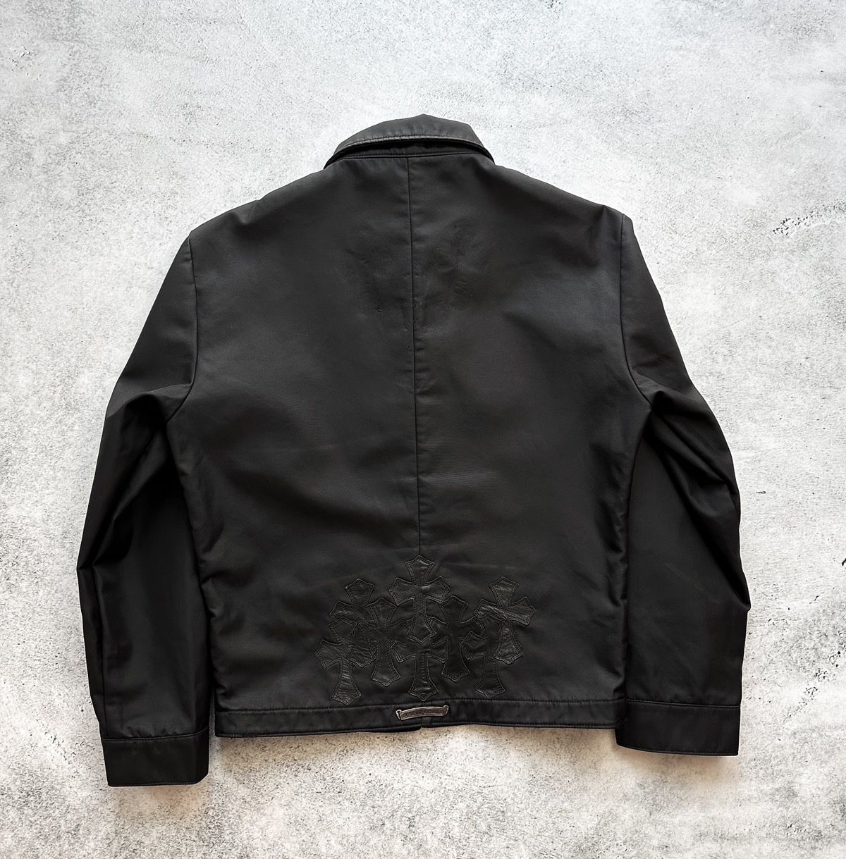 Pre-owned Chrome Hearts Cemetery Work Jacket In Black