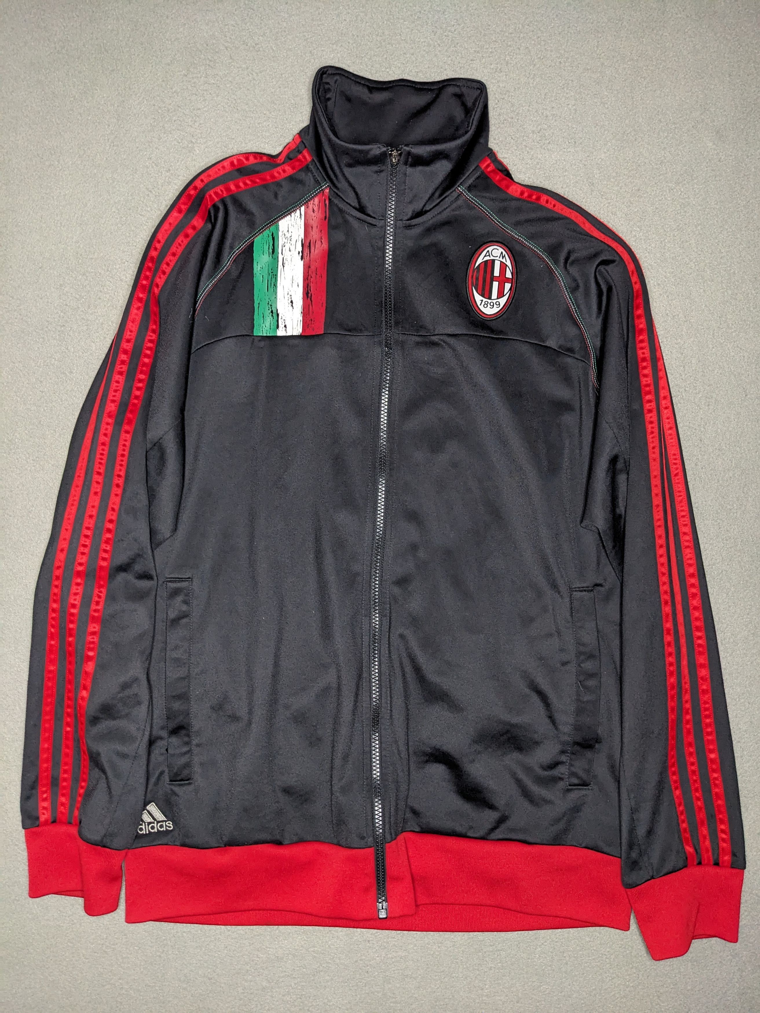 Adidas VINTAGE Adidas AC Milan Track Jacket Large Y2K Soccer Size US L / EU 52-54 / 3 - 1 Thumbnail