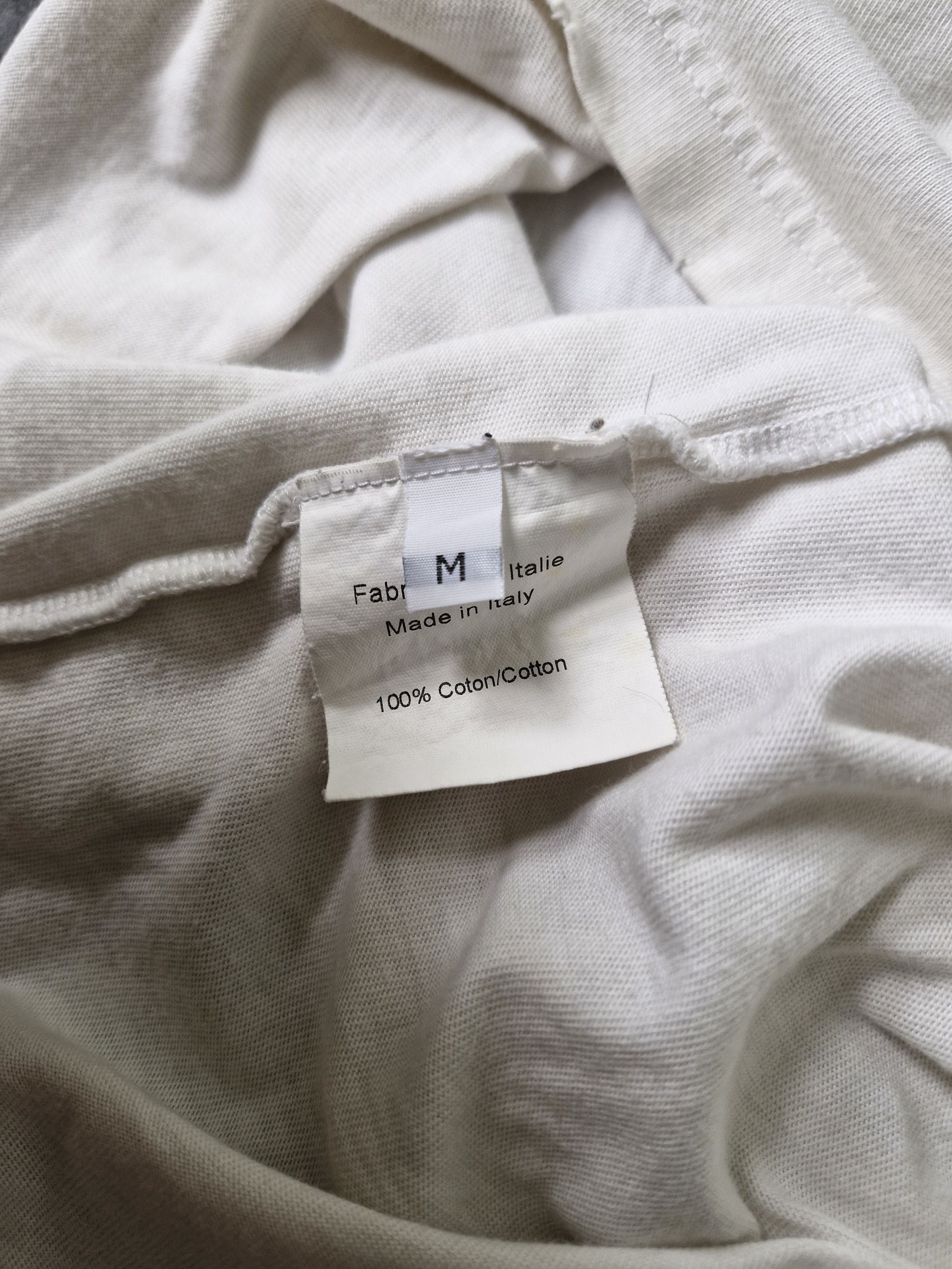 Balmain AW10 Balmain Decarnin Distressed Stained White T-shirt Size US M / EU 48-50 / 2 - 6 Thumbnail