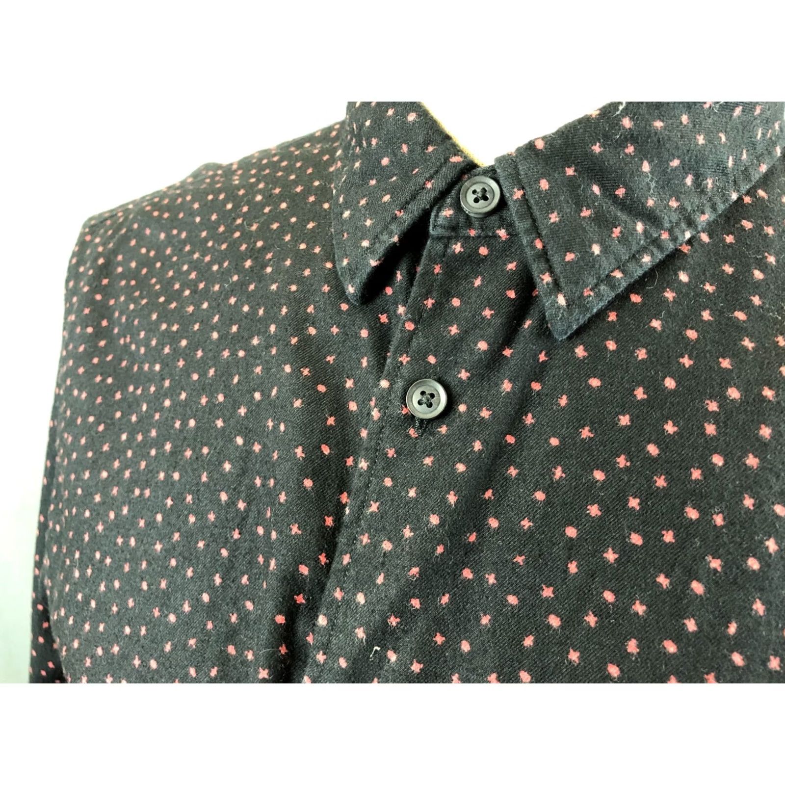 Allsaints AllSaints Shirt XL Black Geometric Patterned Cotton Button-Down Collared N/A Men’s Regular XS-? Size US XL / EU 56 / 4 - 6 Thumbnail