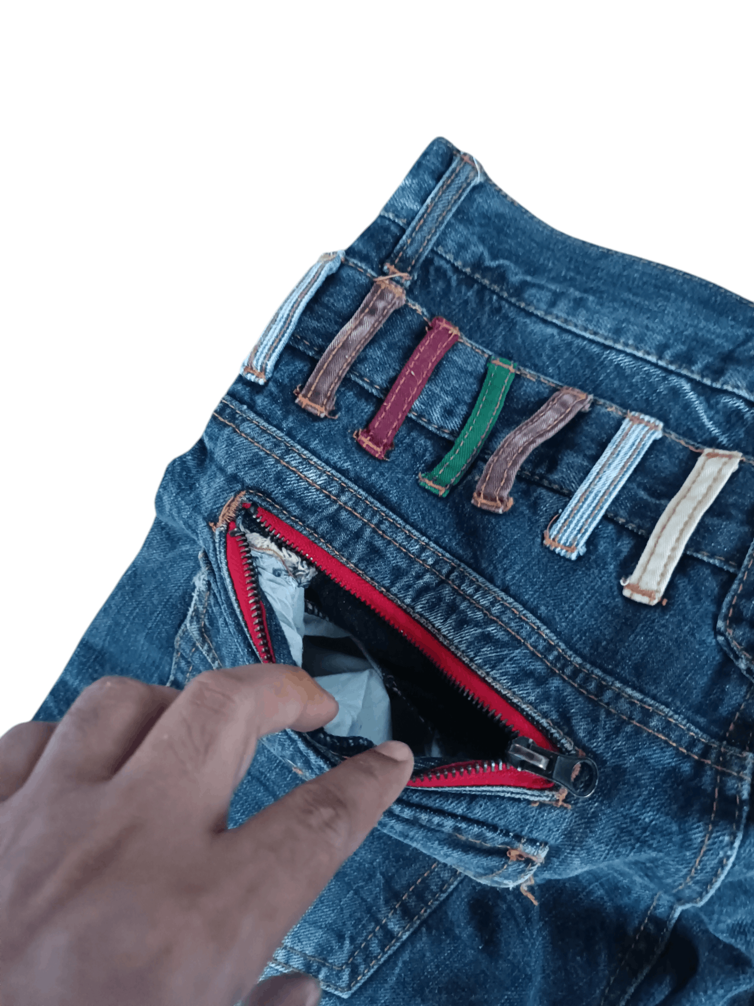 20471120 SICK DOUBLE WAIST Y2K NYLAUS BUSH PANT PUNK GRUNGE STYLE Size US 32 / EU 48 - 18 Thumbnail
