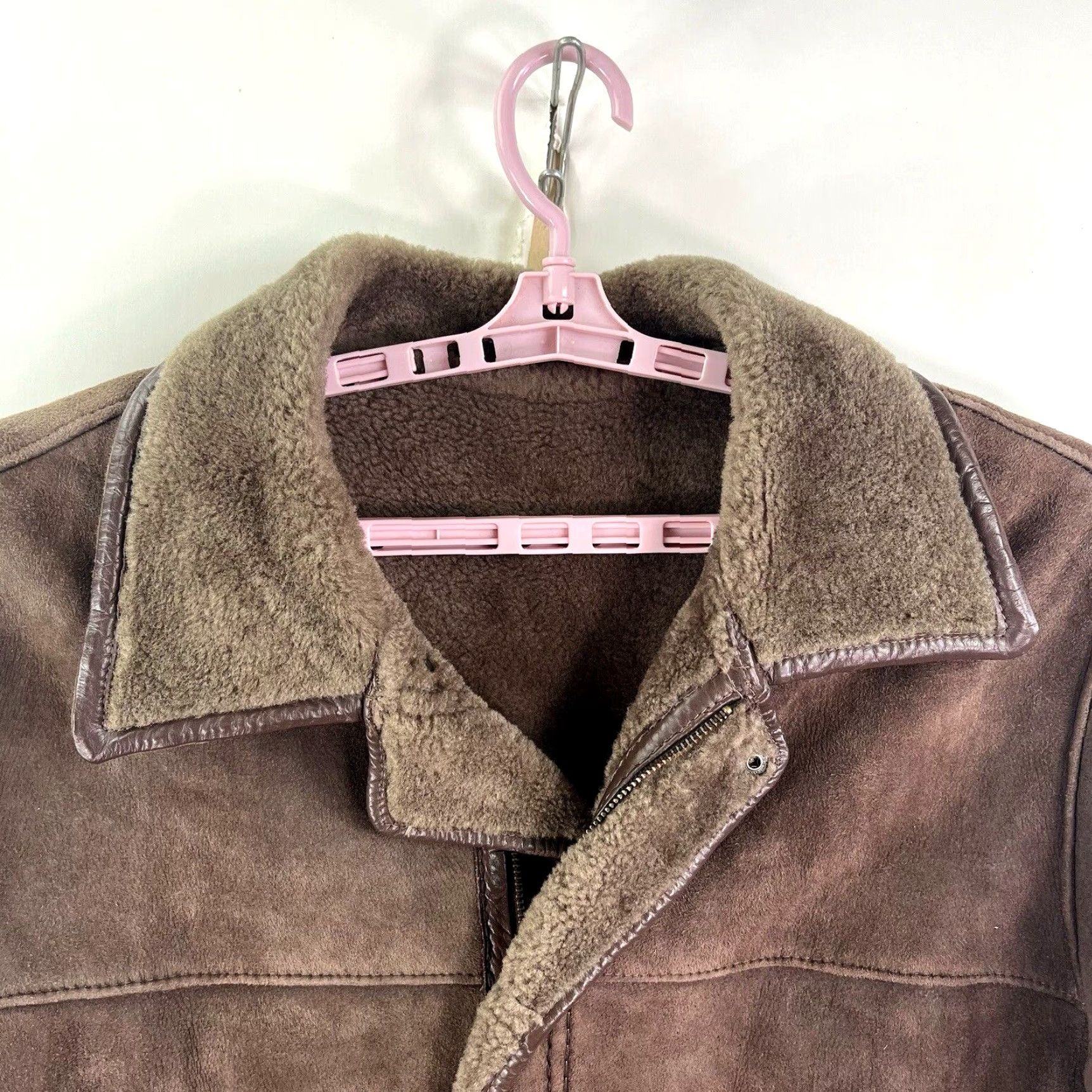 Vintage VINTAGE FONTELLI Men's Overcoat Coat Size XL Wool Shearling Suede Brown Winter 90s Outdoor Size US XL / EU 56 / 4 - 2 Thumbnail