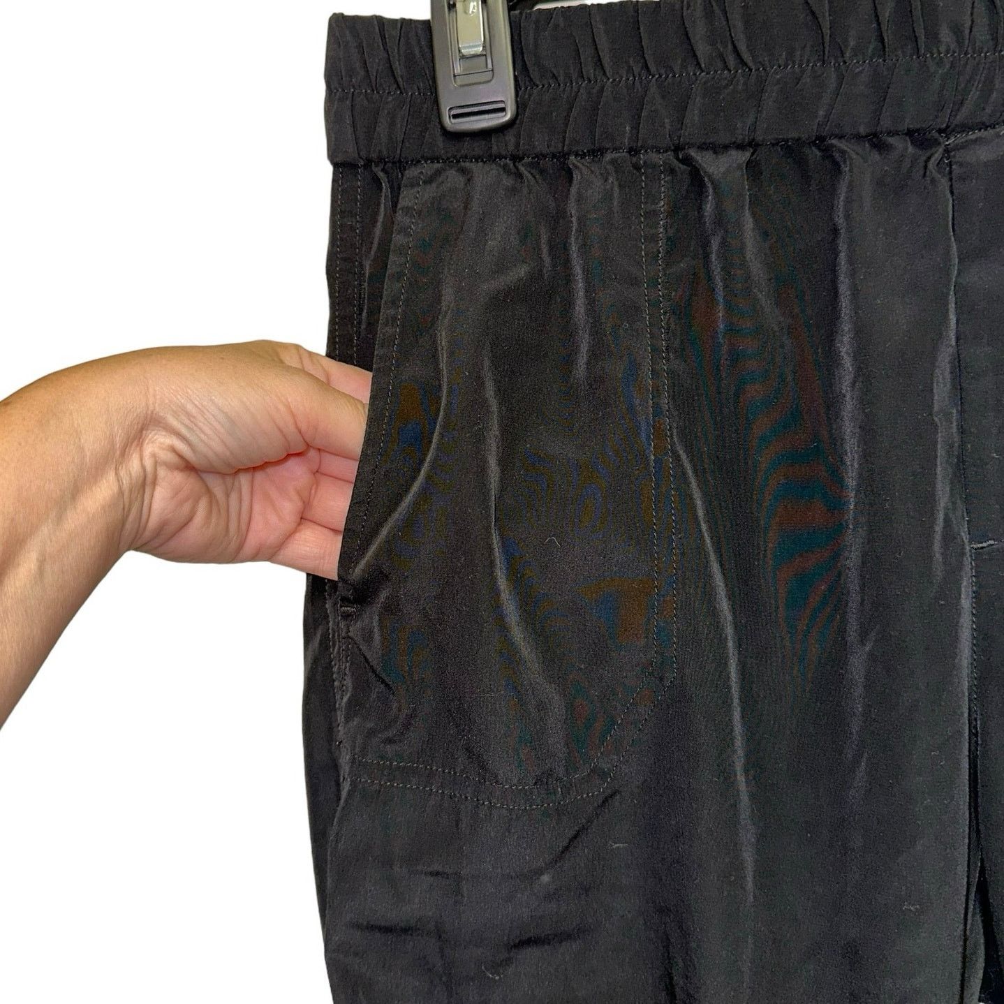 Other Lilla P Black Pull On Cropped Capri Pants Size 32" / US 10 / IT 46 - 2 Thumbnail