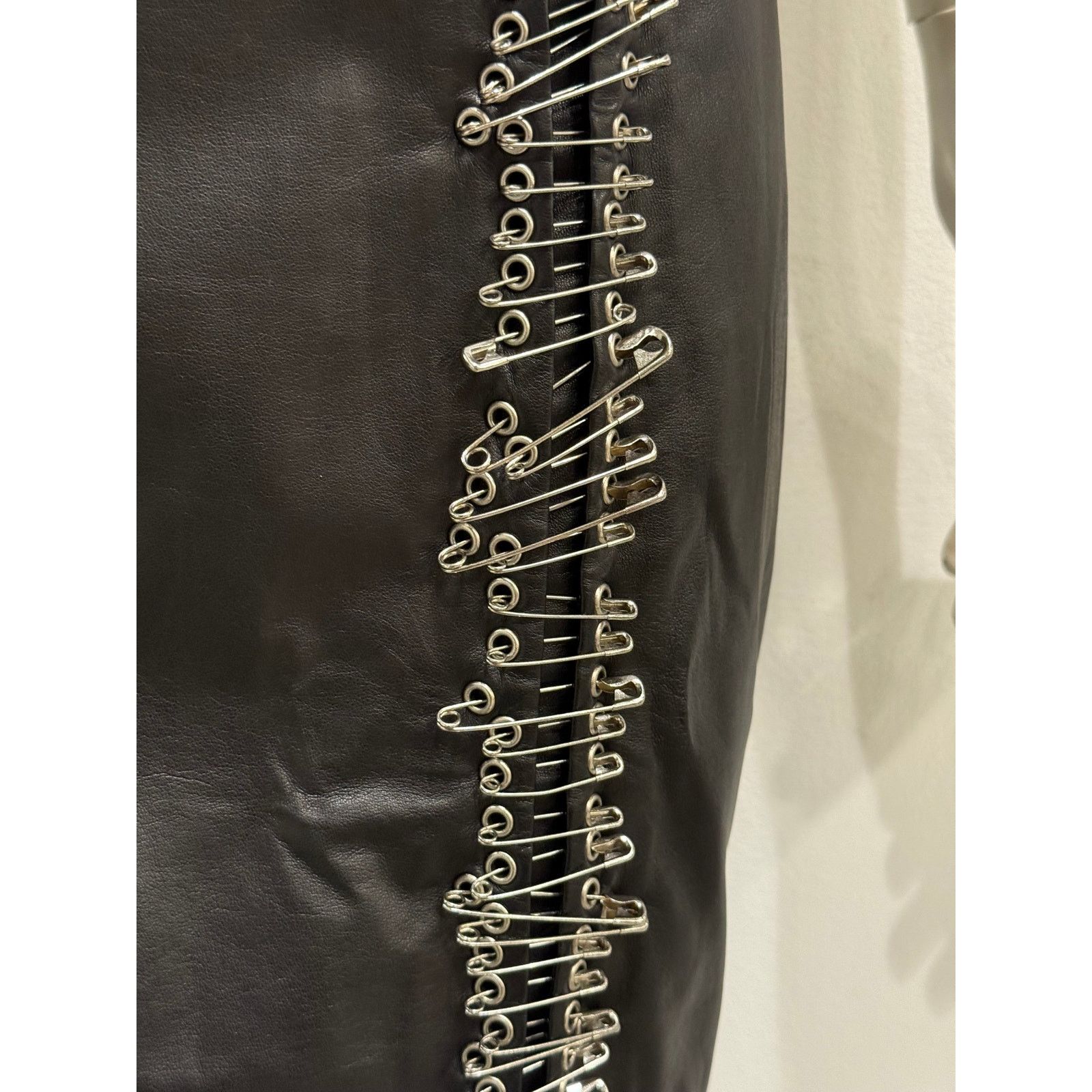 Balmain S/S2011 Balmain by Christopher Decarnin safety pin skirt Size 30" / US 8 / IT 44 - 5 Thumbnail