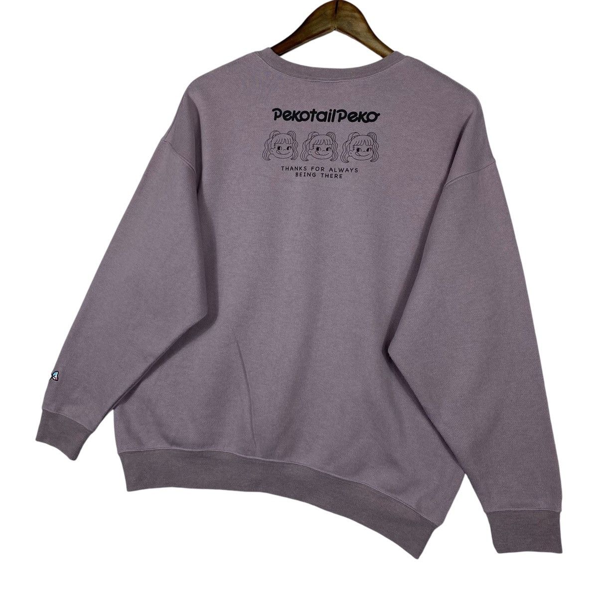 Japanese Brand × Vintage Vintage Pekotail Peko Crewneck Sweatshirt Purple Pullover Size ONE SIZE - 11 Thumbnail