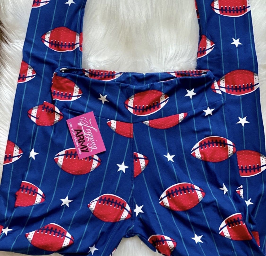 Other FOOTBALL PRINT MID RISE LEGGINGS OS Size 24" / US 00 / IT 34 - 4 Thumbnail