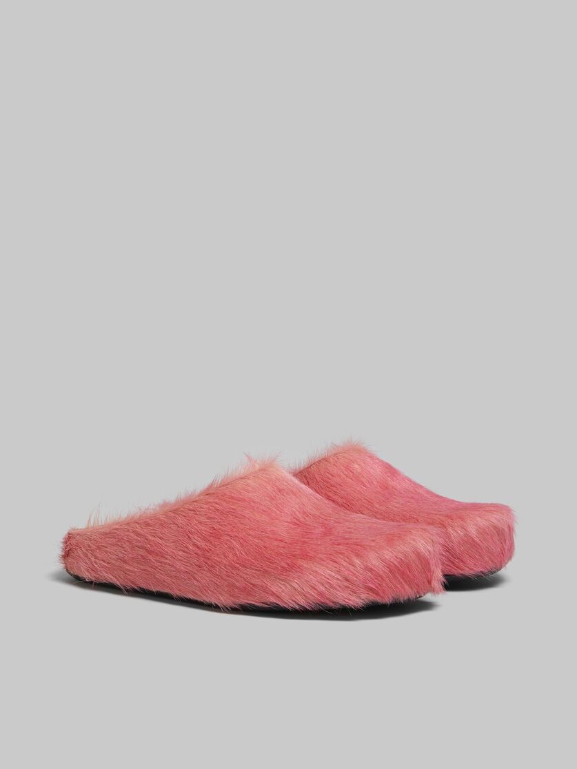 Marni o1f1d3z0126 Long Hair Fussbett Sabot Mules in Pink Size US 7 / IT 37 - 2 Thumbnail