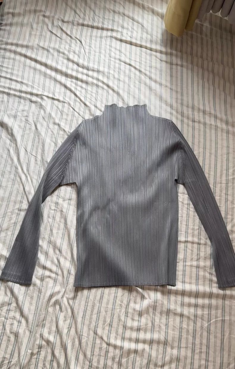 Issey Miyake issey miyake size:one size Grey turtleneck coat 2505-Nexta Size XXS / US 00 / IT 34 - 1 Thumbnail