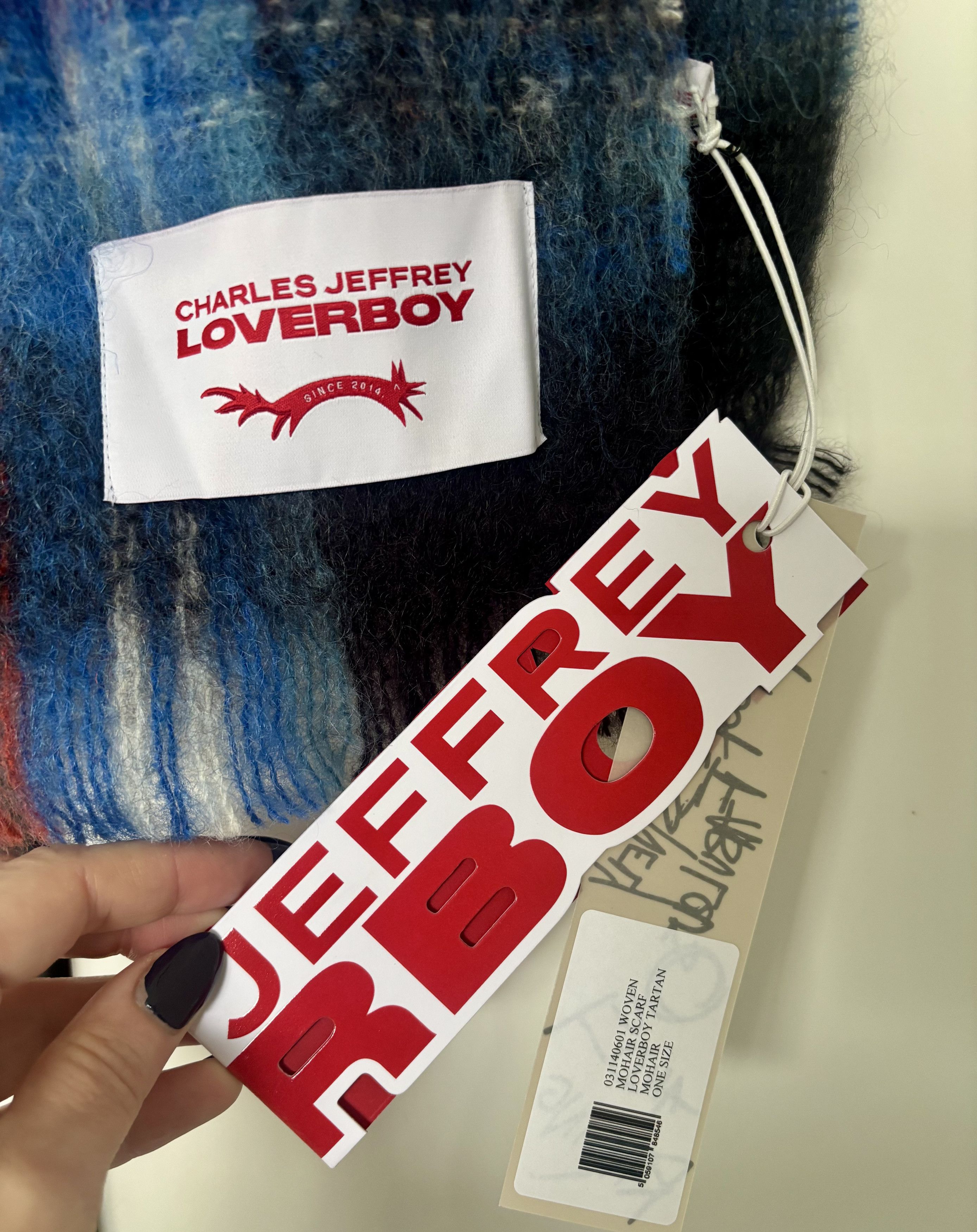 Charles Jeffrey LOVERBOY Charles Jeffrey Loverboy Tartan Mohair Scarf (NWT) Size ONE SIZE - 3 Thumbnail