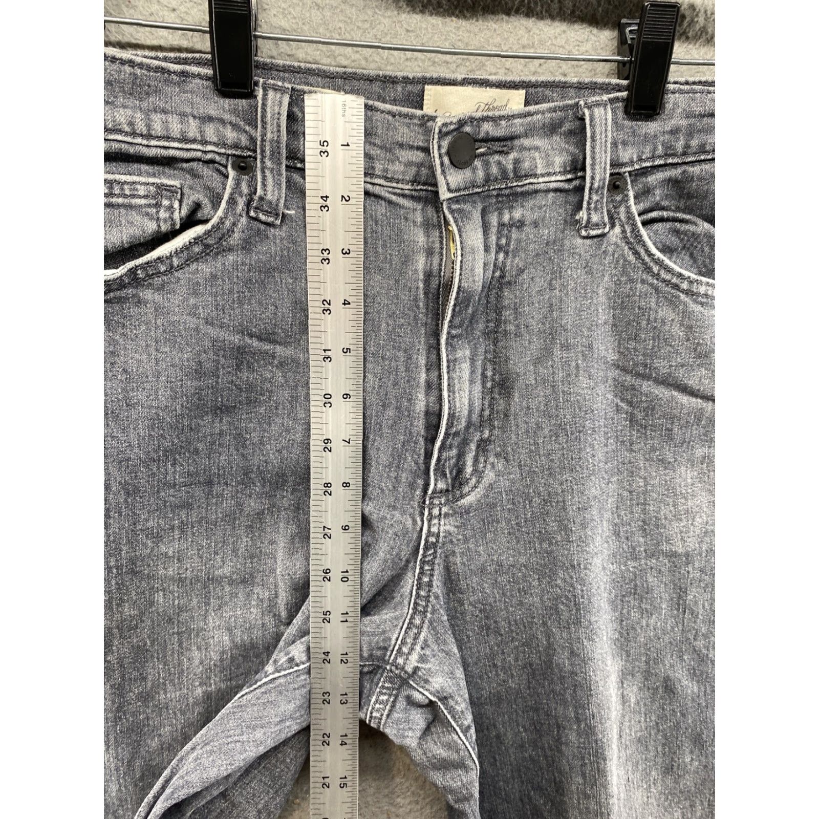Vintage VINTAGE Universal Thread Goods Co. Distressed Women’s Straight Jeans Size 10 gray 90s Womens Size 32" / US 10 / IT 46 - 7 Thumbnail