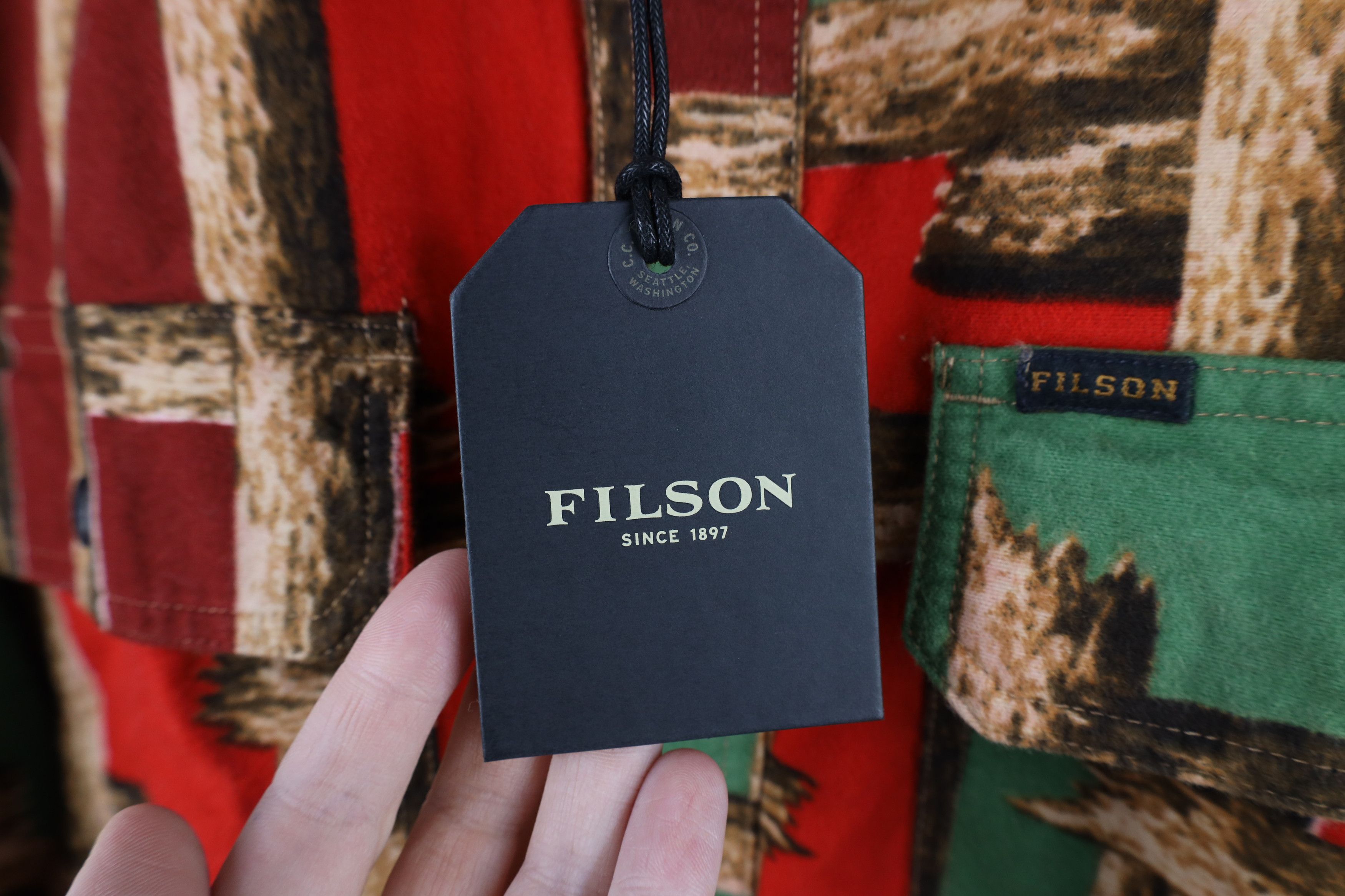 Filson × Vintage New CC Filson Wood Log Field Flannel Button Shirt Cotton Size US S / EU 44-46 / 1 - 5 Thumbnail