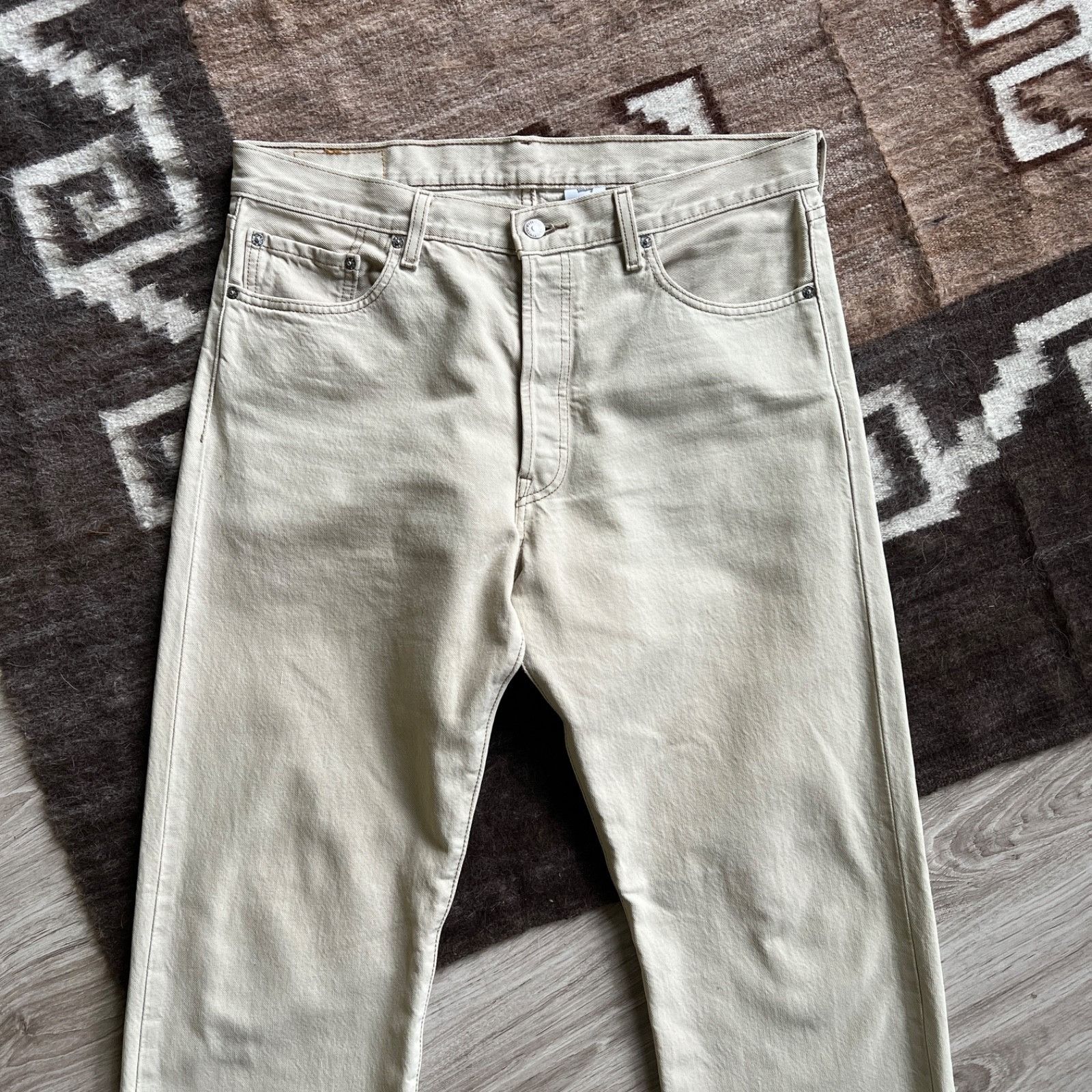 Levi's Levi’s 501 Vintage Button Fly Straight Fit Denim 9642AC Size US 36 / EU 52 - 4 Thumbnail