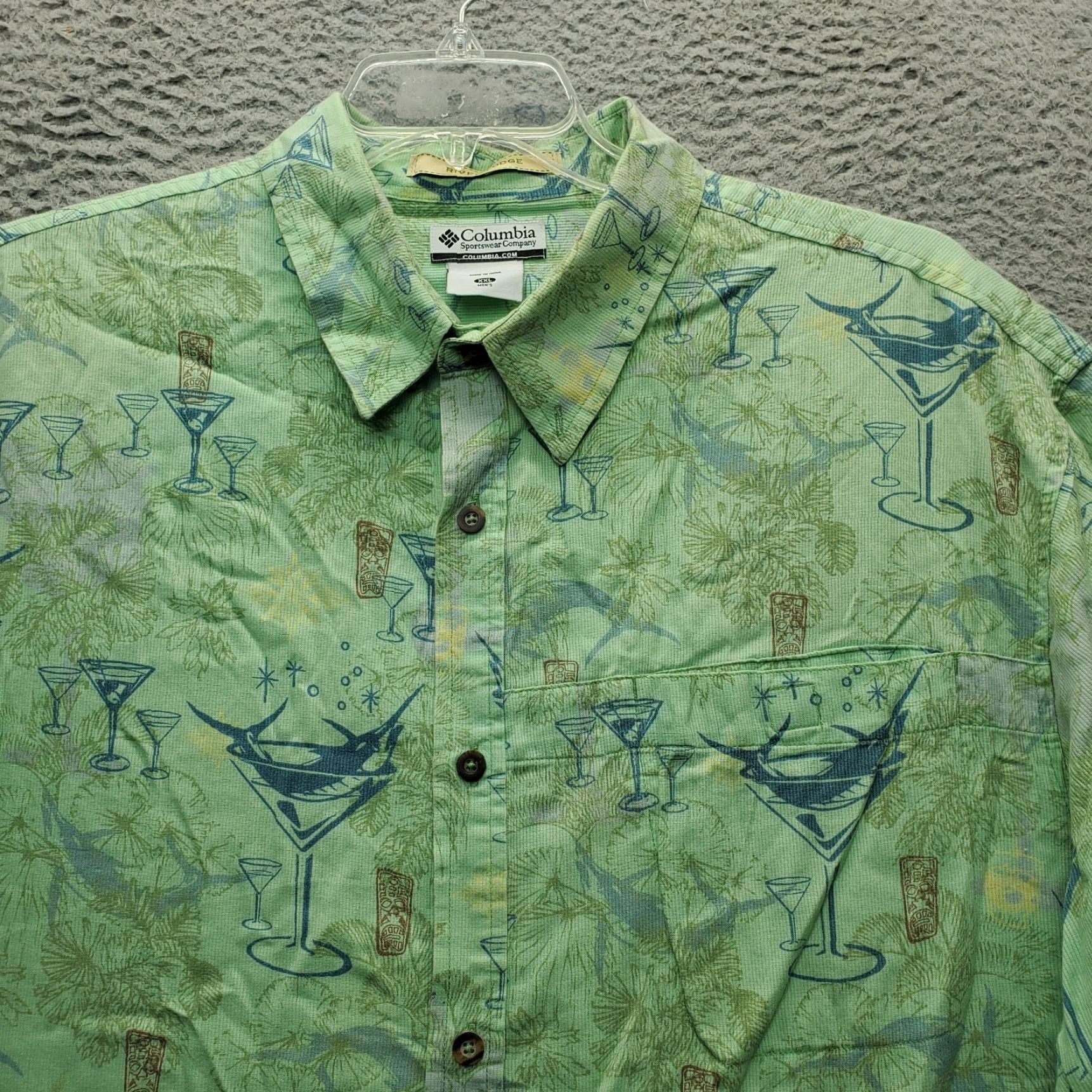 Vintage Columbia River Lodge Fishing Shirt Mens XXL Multi Short Sleeve Button Up AOP Size US XXL / EU 58 / 5 - 3 Thumbnail