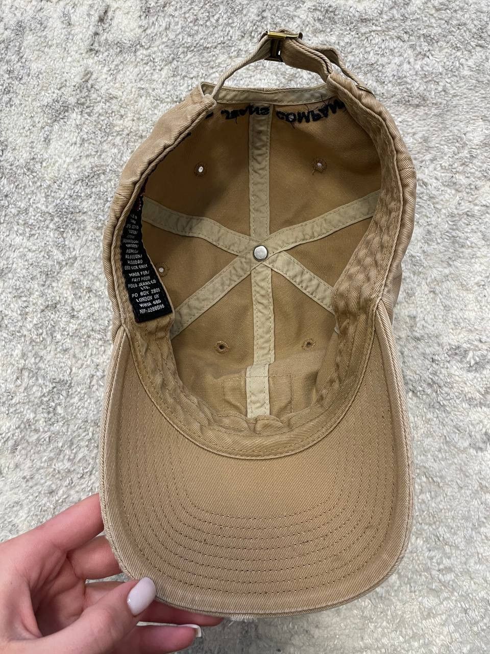 Polo Ralph Lauren Vintage 90s Polo Jeans Co Ralph Lauren Hat Cap Flag Patch Size ONE SIZE - 8 Thumbnail