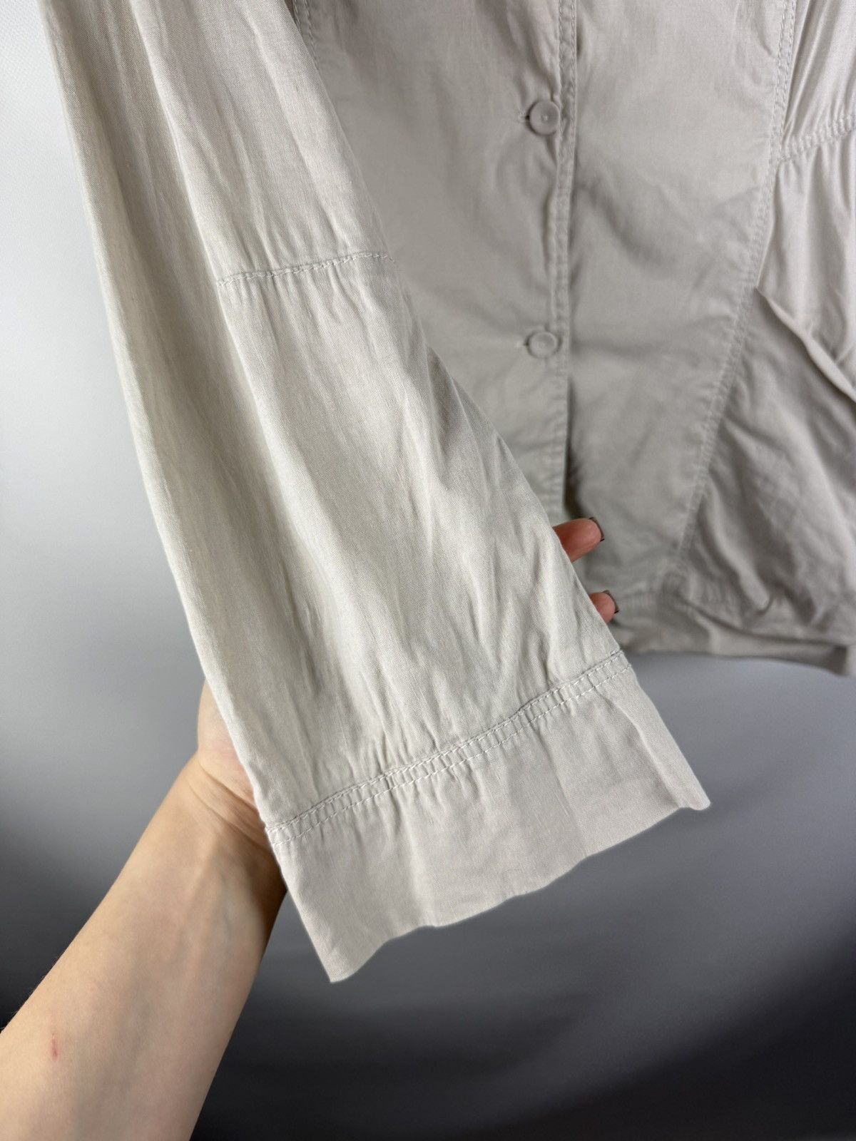 Annette Gortz Annette Gortz Lagenlook Linen Cotton Blazer Jacket Size L / US 10 / IT 46 - 10 Thumbnail