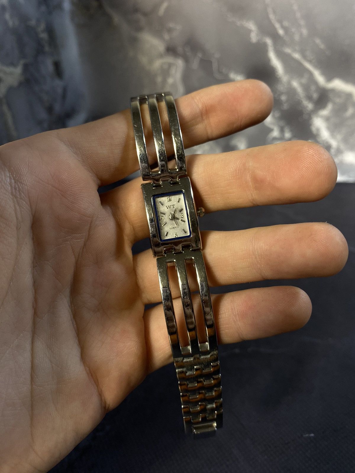 Jewelry × Vintage Elegant WIT Quartz Steel Bangle Watch Japanese Brand Size ONE SIZE - 9 Thumbnail