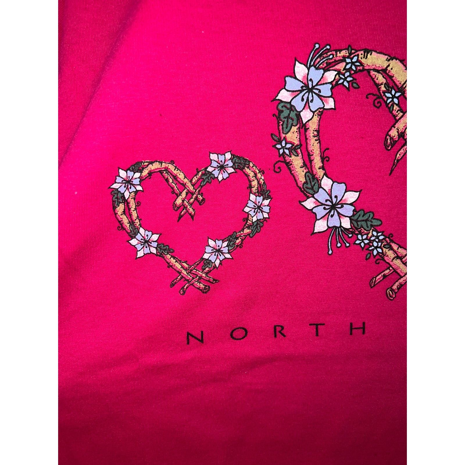 Jerzees Vintage North Dakota State Shirt Heart Pink Tee VTG 90s M Size US M / EU 48-50 / 2 - 2 Thumbnail