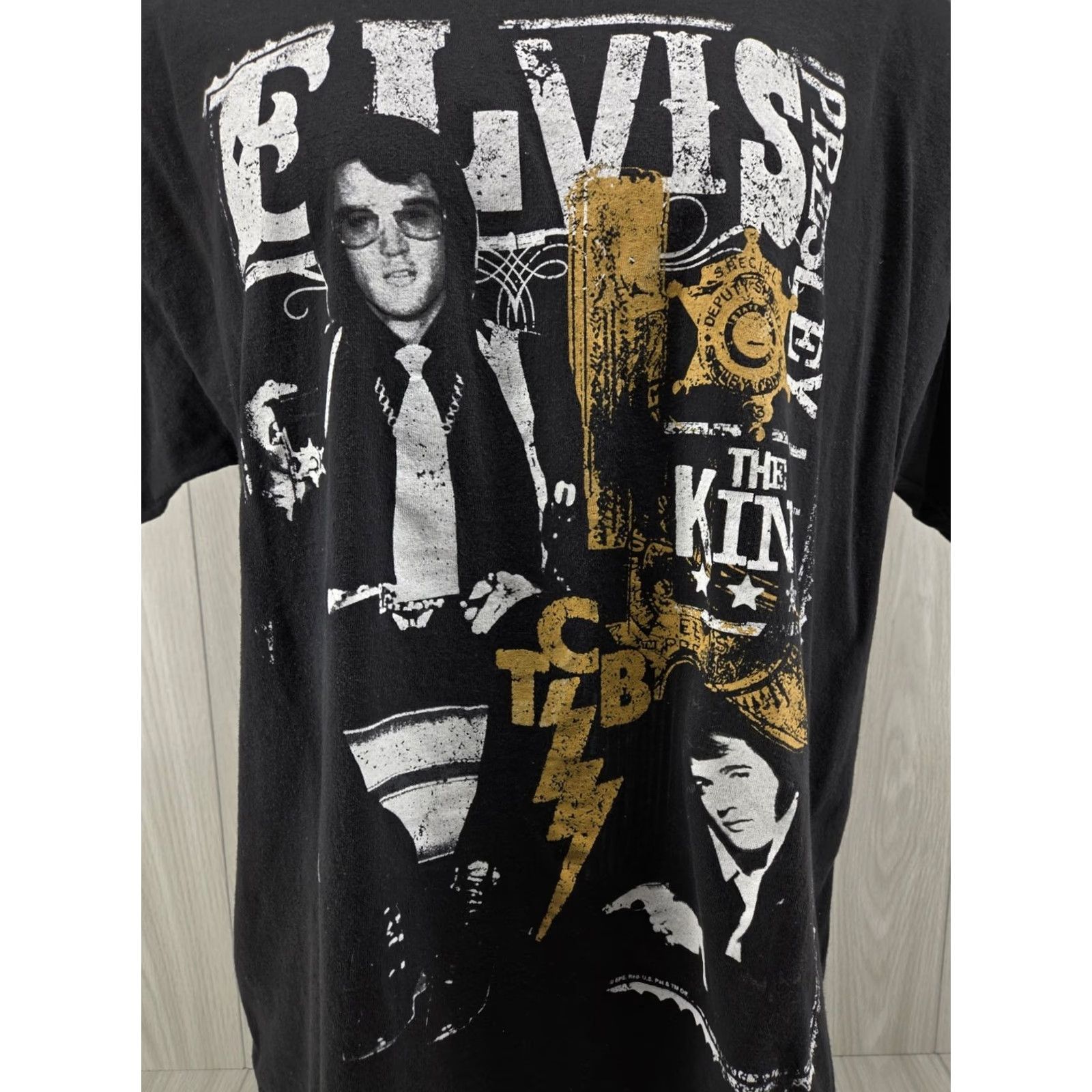 Vintage VINTAGE Elvis Presley The King TCB Music Black T-Shirt Womens 1X Zion Rootswear Size XL / US 12-14 / IT 48-50 - 2 Thumbnail
