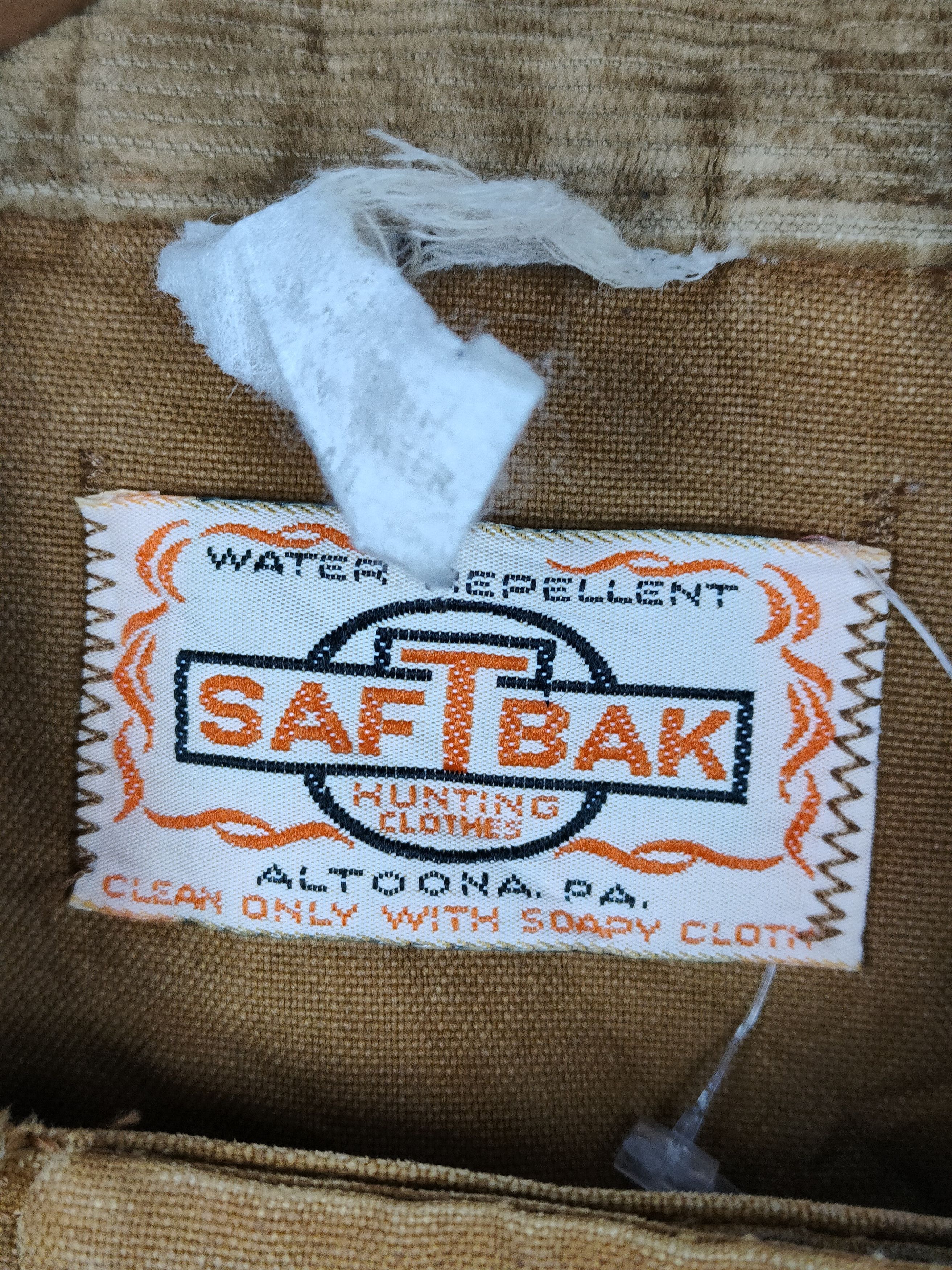 SafTbak × Vintage VINTAGE 60s SAFTBAK HUNTING CHORE JACKET WATER REPELLENT Size US M / EU 48-50 / 2 - 4 Thumbnail