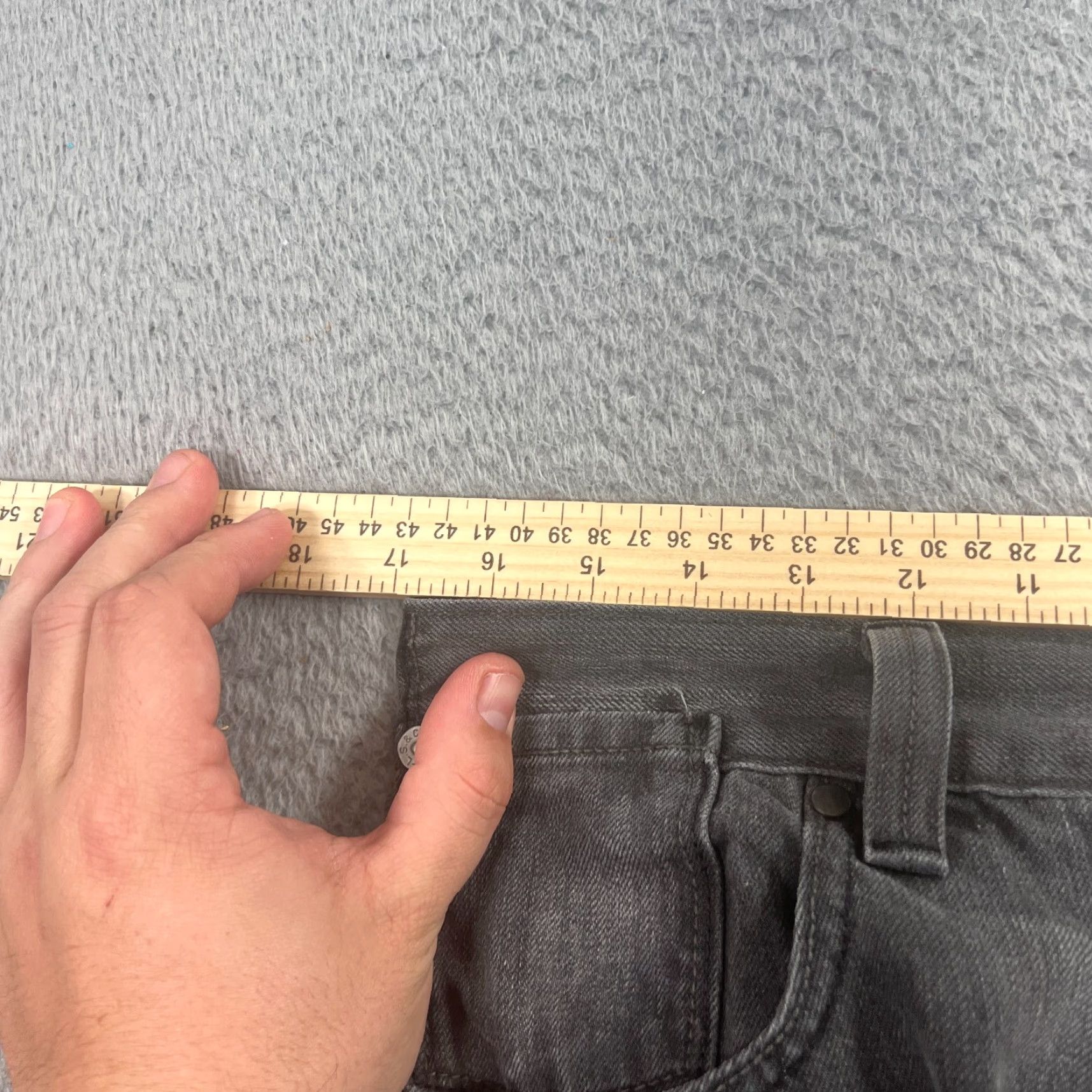 Levi's Levi's 514 Jeans Mens Regular Fit 32x31 Black Denim Straight Pockets Preppy Size US 33 - 4 Thumbnail