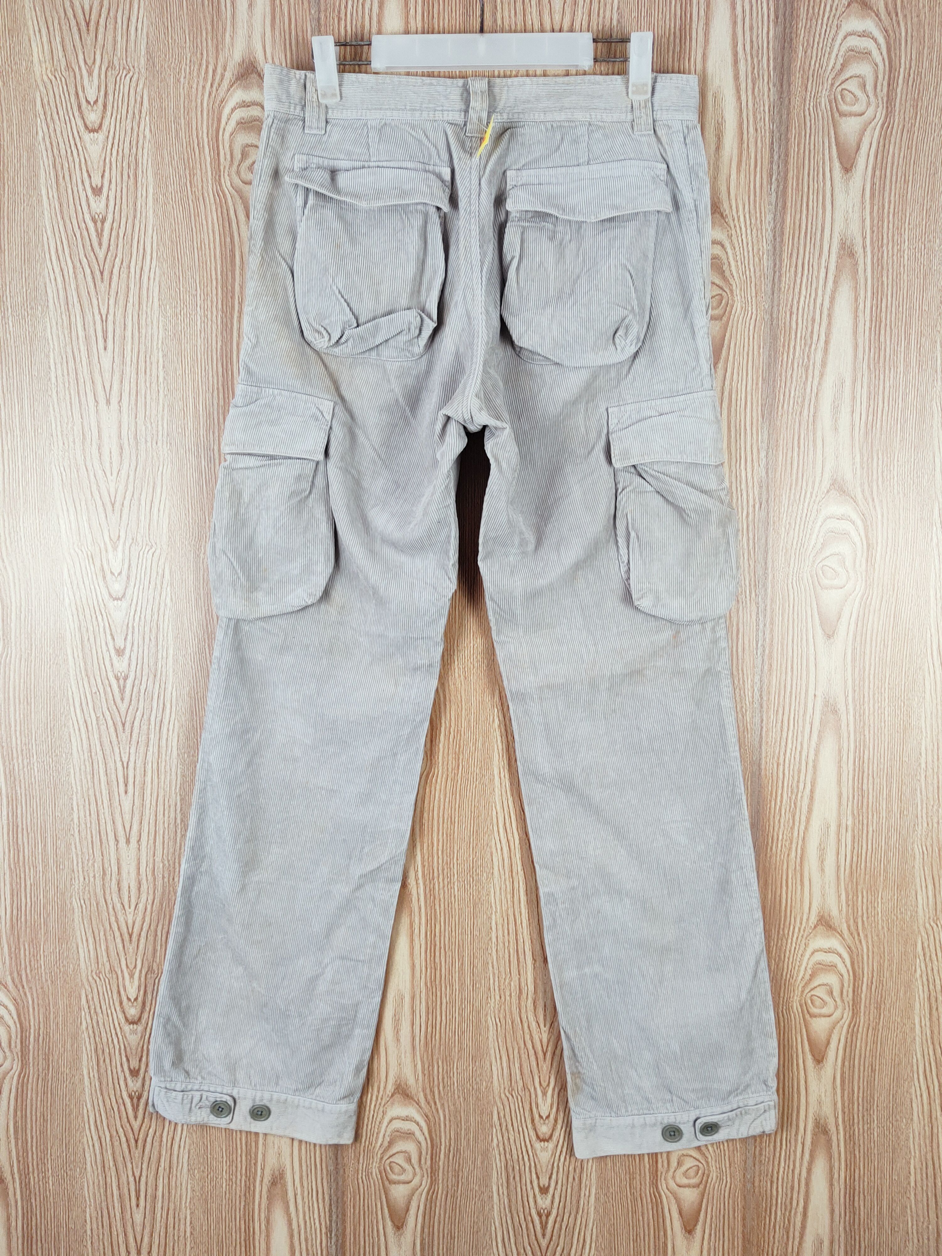 Slick Slick Gray Multipocket Corduroy Cargo Pants #W199 Size US 32 / EU 48 - 7 Thumbnail
