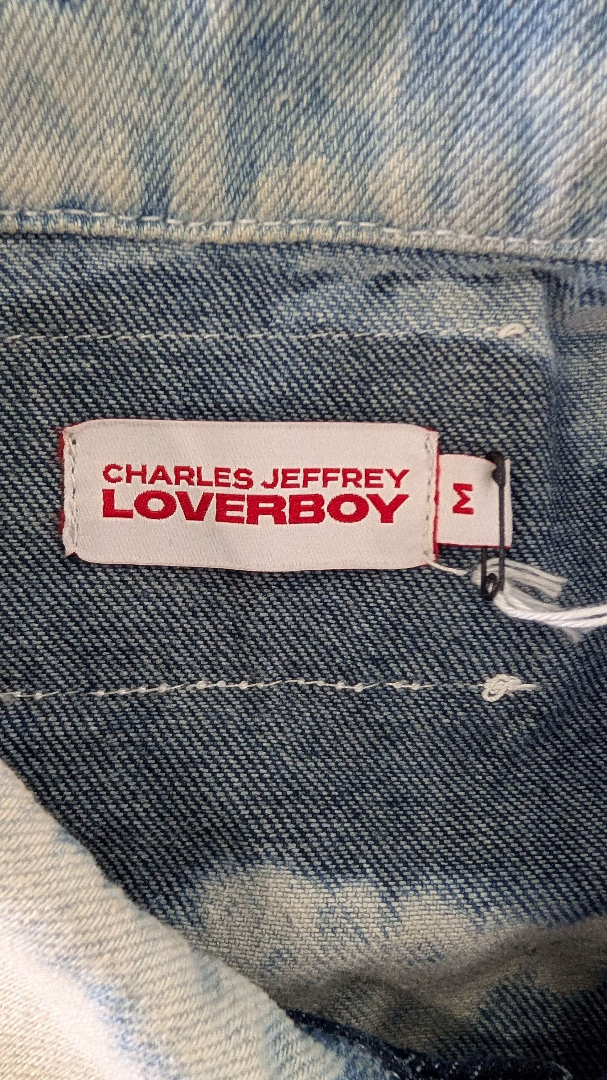 Charles Jeffrey LOVERBOY Charles Jeffrey Loverboy AW24 Bleached Denim Jacket Size US M / EU 48-50 / 2 - 5 Thumbnail