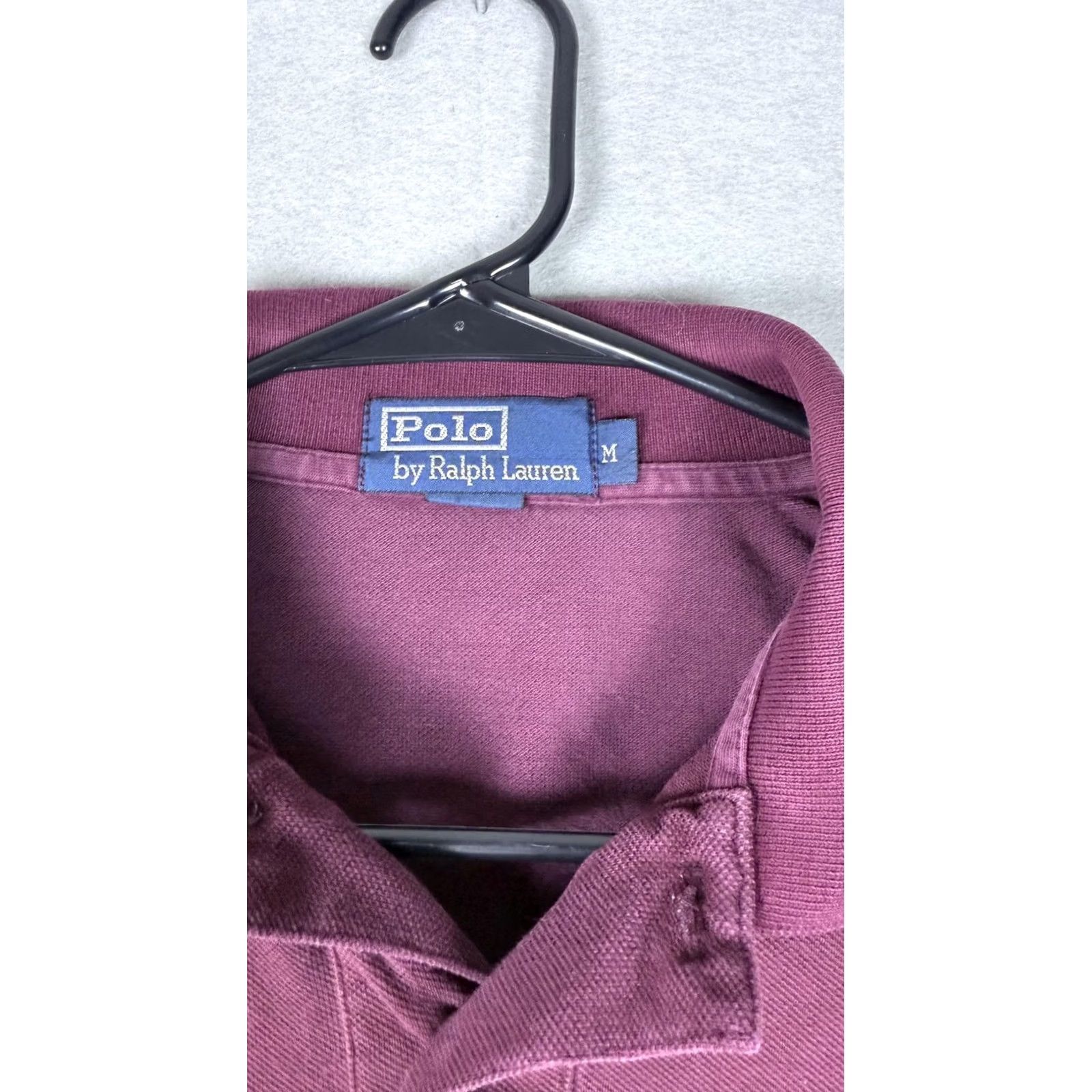 Polo Ralph Lauren Polo Ralph Lauren Polo Shirt Mens Medium Purple Long Sleeve Classic Fit Cotton Size US M / EU 48-50 / 2 - 3 Thumbnail