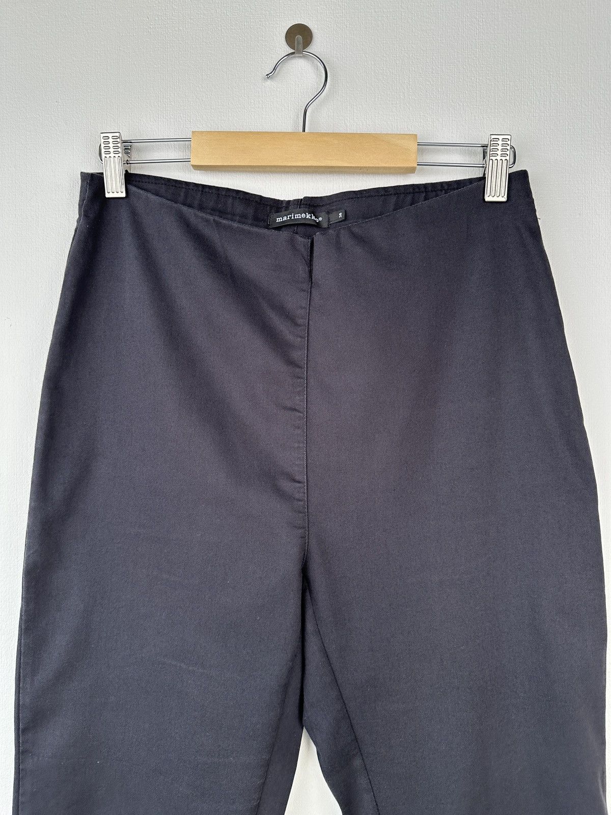 Marimekko MARIMEKKO Klein Black Cotton Stretch Pull On Pants Size 26" / US 2 / IT 38 - 3 Thumbnail