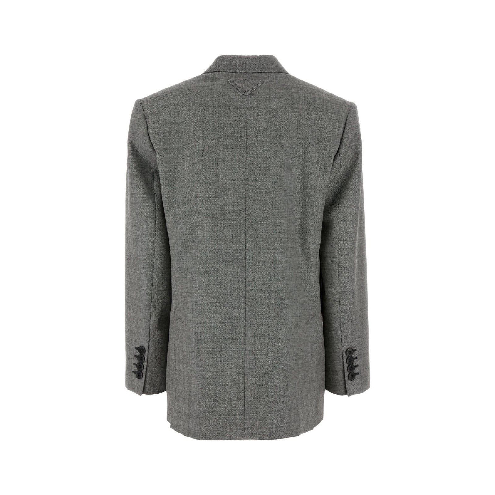 Prada PRADA Gray Wool Blazer New & Authentic (Women's size:40;) Size S / US 4 / IT 40 - 2 Thumbnail