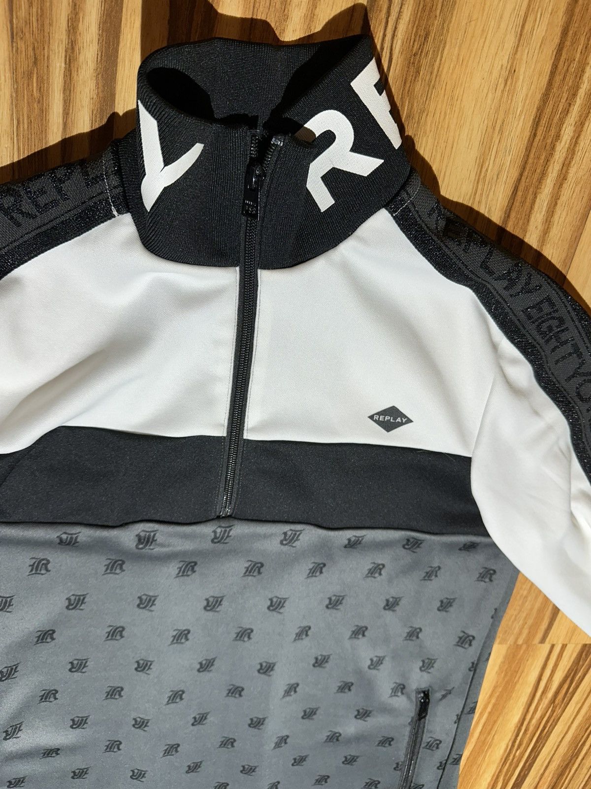 Replay Replay Black and White 1/4 Zip-Up sweater Size US L / EU 52-54 / 3 - 5 Thumbnail