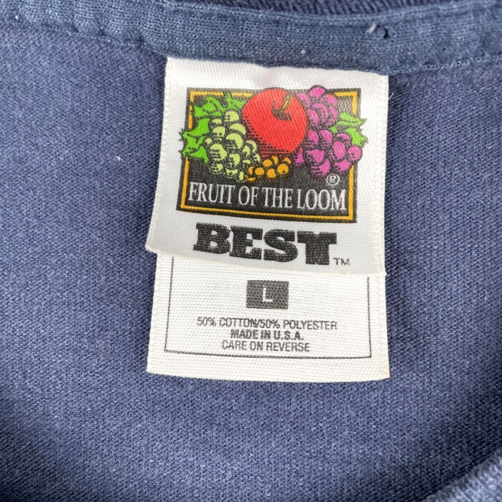 Fruit Of The Loom VINTAGE Fruit of the Loom T-Shirt Men L Blue USA Baseball Softball 90s Fire Fighters FOTL Shirts Size US L / EU 52-54 / 3 - 5 Thumbnail