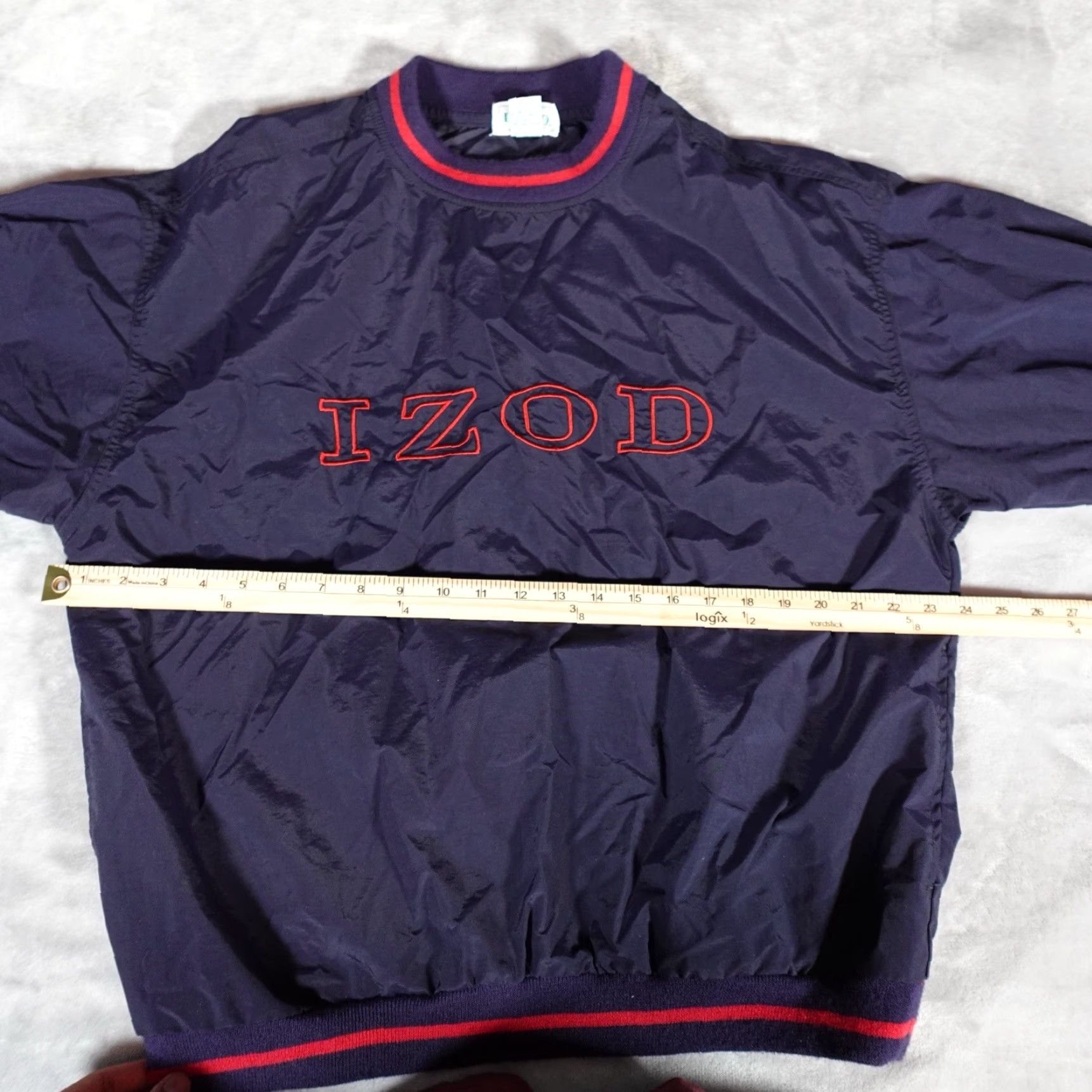 Izod VINTAGE IZOD Windbreaker Jacket Mens M Nylon Lightweight Blue 90s Size US M / EU 48-50 / 2 - 6 Thumbnail