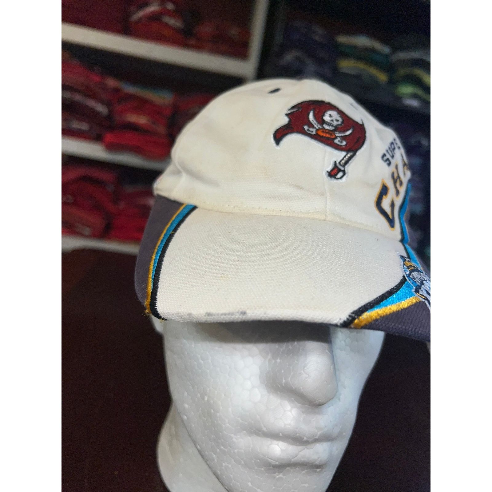 NFL Tampa Bay Bucs Hat Bucaneers Super Bowl Champs 2003 Cap Size ONE SIZE - 3 Thumbnail