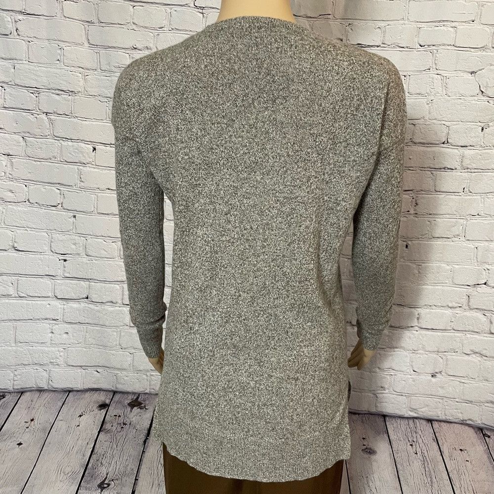 AQUA Aqua Cashmere High Low Crewneck Brown Melange Sweater Size Size S / US 4 / IT 40 - 5 Thumbnail