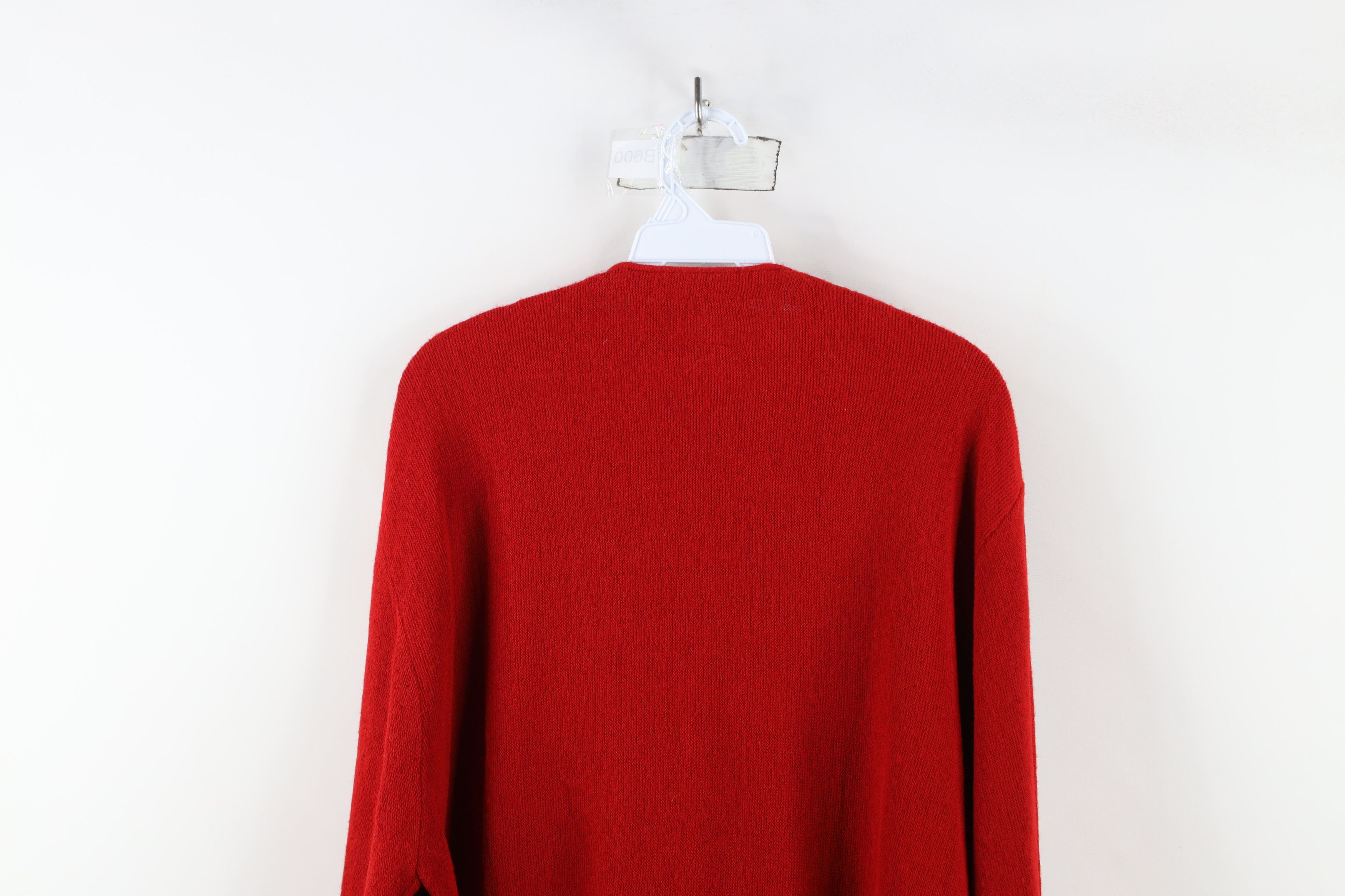 Vintage Vintage 70s Streetwear Faded Blank Knit Cardigan Sweater USA Size US L / EU 52-54 / 3 - 12 Thumbnail