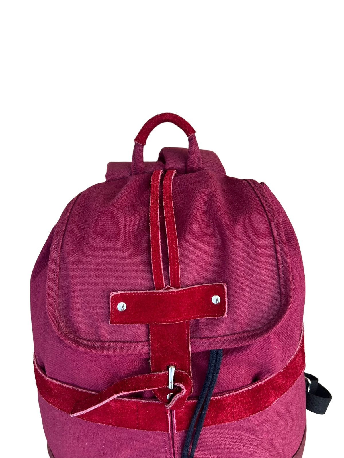 Sifury VTG Sifury Japan Hybrid Cotton Suede Leather Backpack Bag Size ONE SIZE - 6 Thumbnail