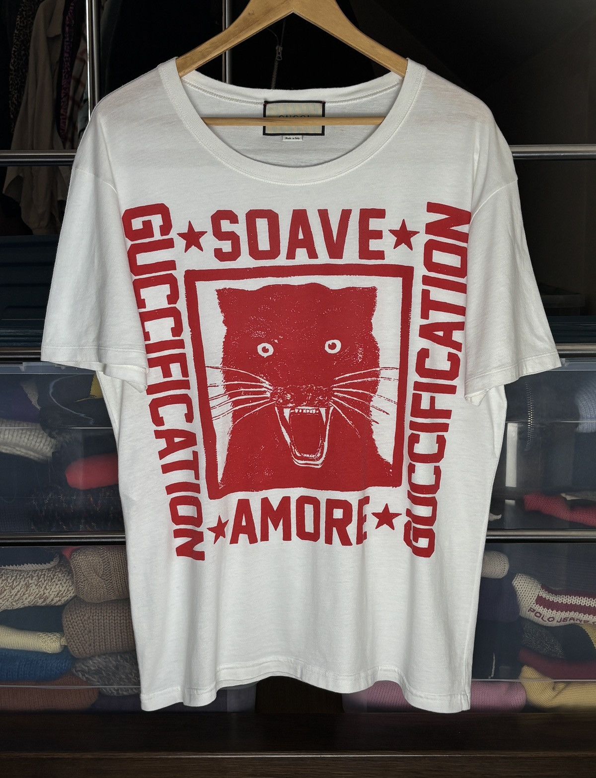 Gucci Gucci „soave amore guccification” graphic rare t-shirt tee Size US L / EU 52-54 / 3 - 1 Thumbnail