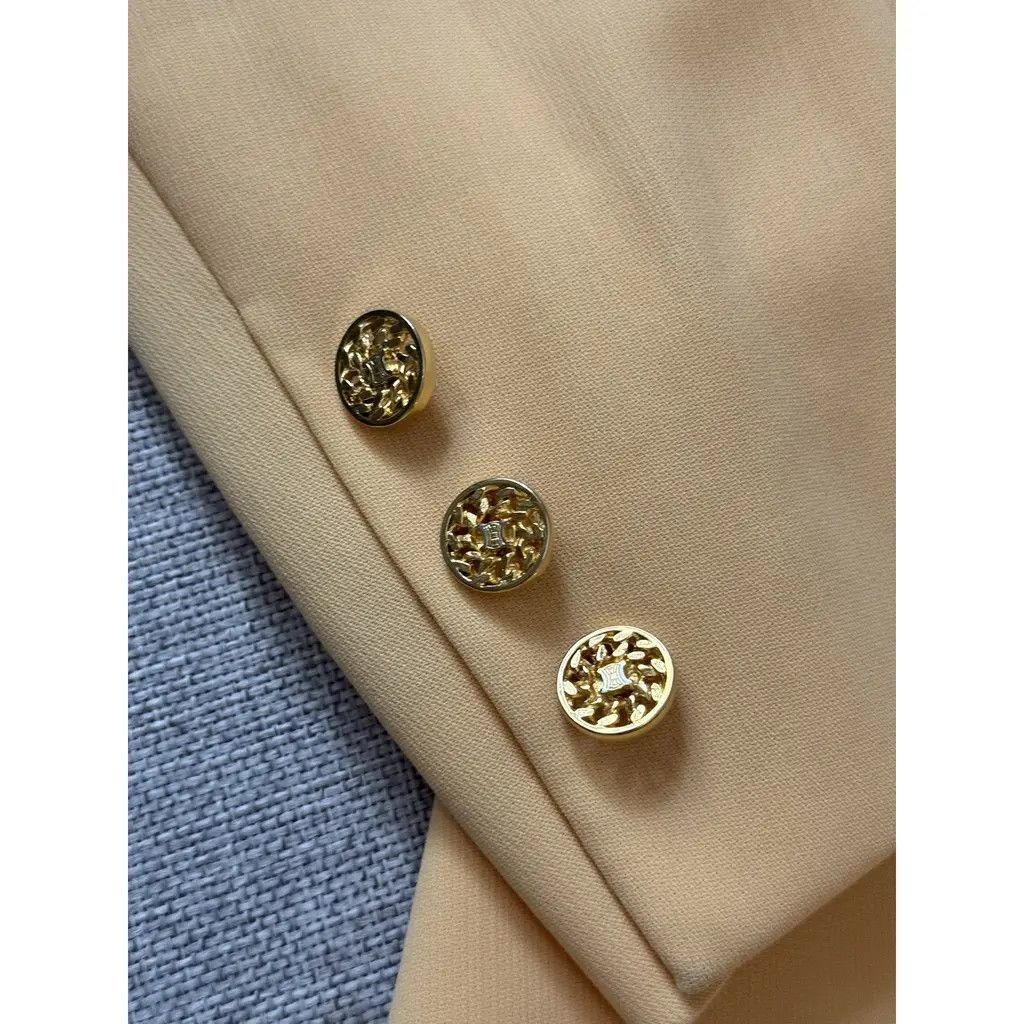 Celine Vintage Women's Celine Paris Blazer Pastel Yellow Size FR40 Size M / US 6-8 / IT 42-44 - 4 Thumbnail