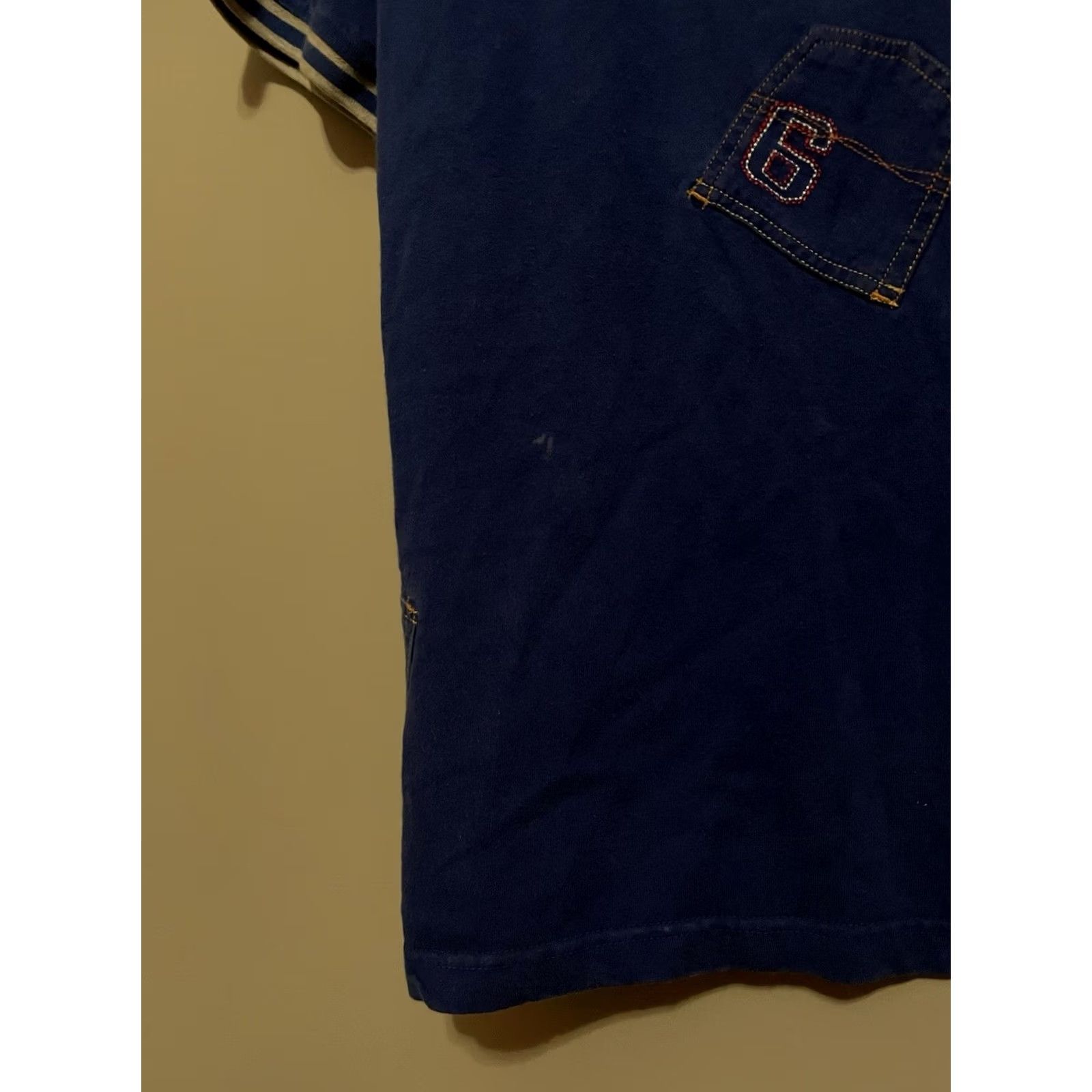 Pepe Jeans VINTAGE Pepe Jeans Shirt Mens L Blue Men Y2K Streetwear Spellout Pockets C343 Size US L / EU 52-54 / 3 - 6 Thumbnail