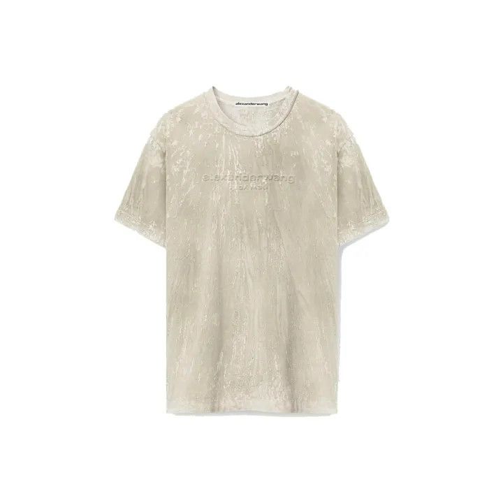 Alexander Wang Ice Grey Logo T-Shirt 0079